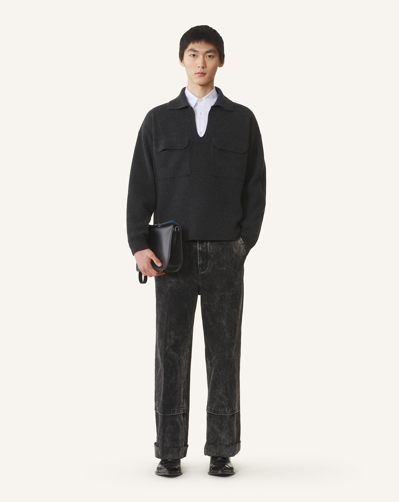 CASHMERE POLO SHIRT