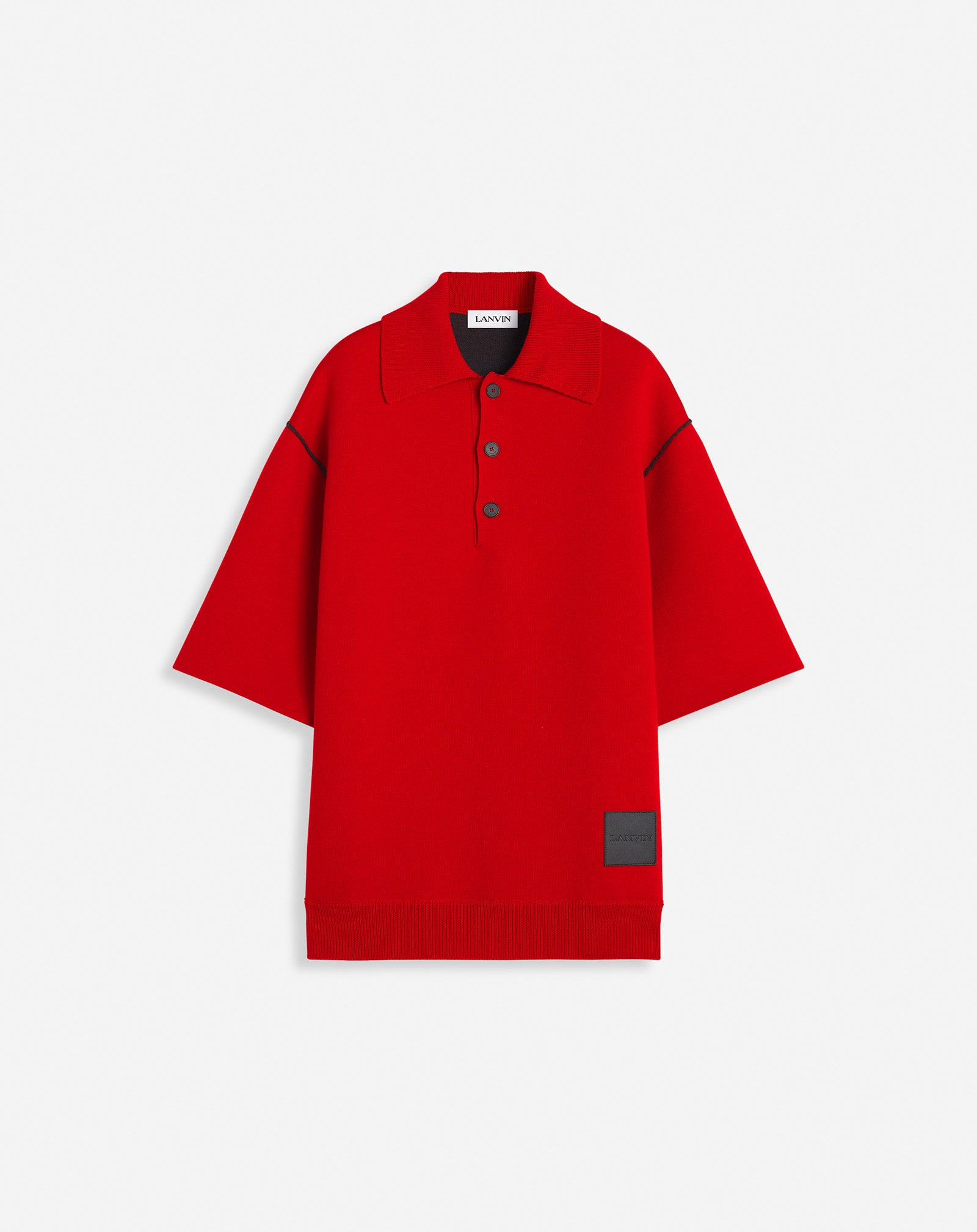OVERSIZED WOOL POLO SHIRT