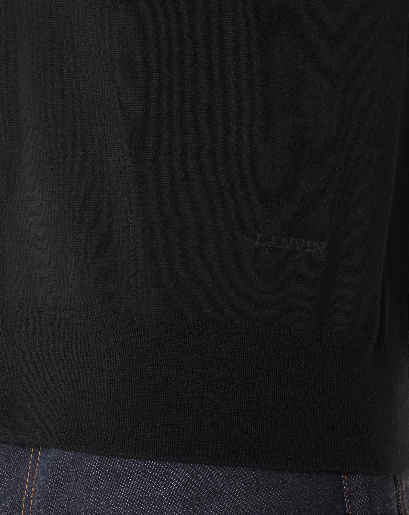 BLACK CLASSIC MERINO WOOL SWEATER