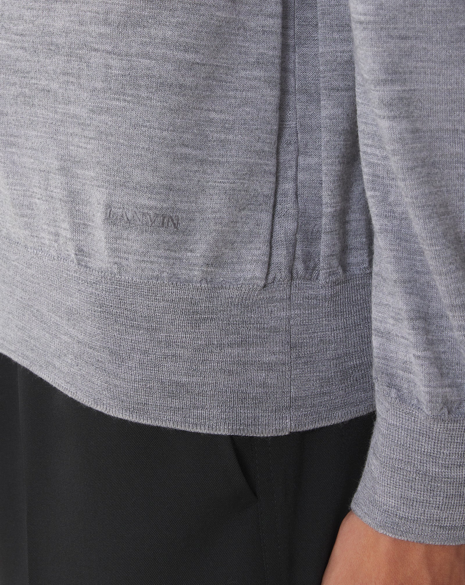 Black Merino Wool Sweater | Lanvin