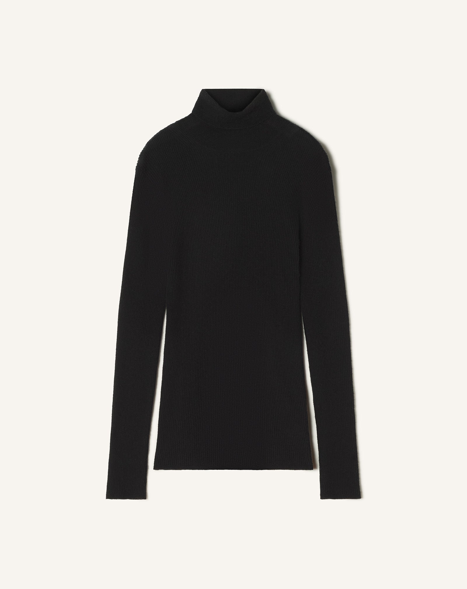MERINO WOOL AND SILK TURTLENECK SWEATER