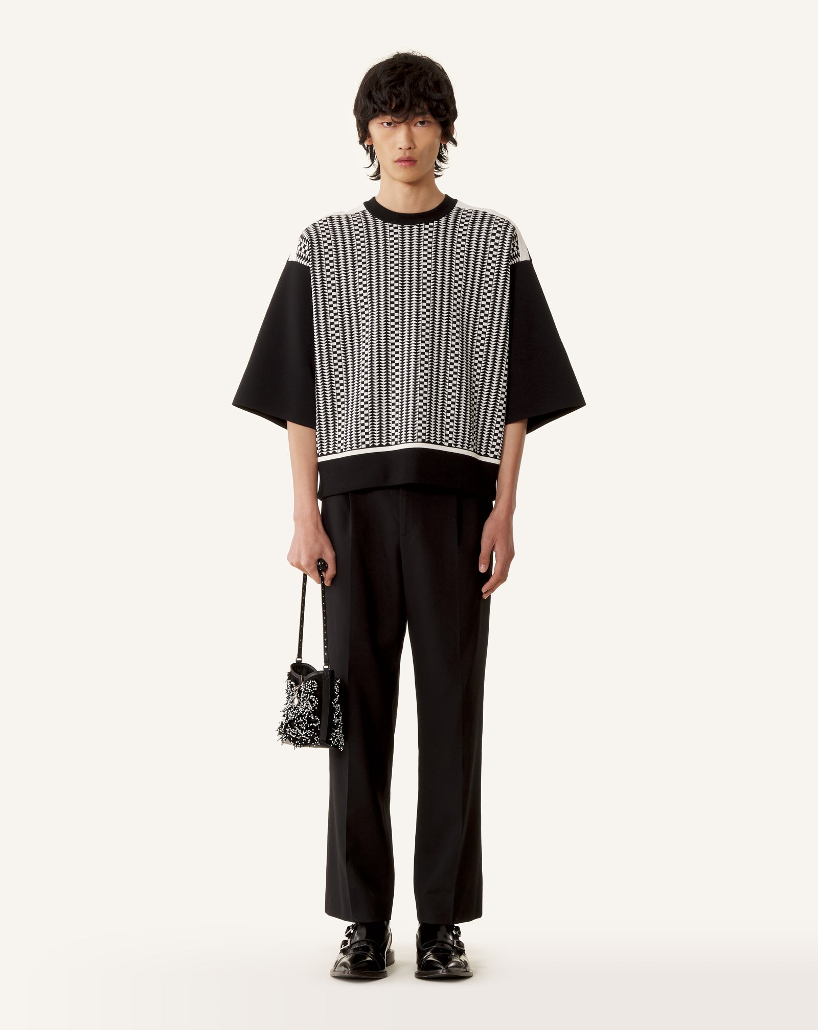 LANVIN SPORT ダークグレー フード付き ベスト❁0240 Black Clay Mesh Sneakers | Lanvin