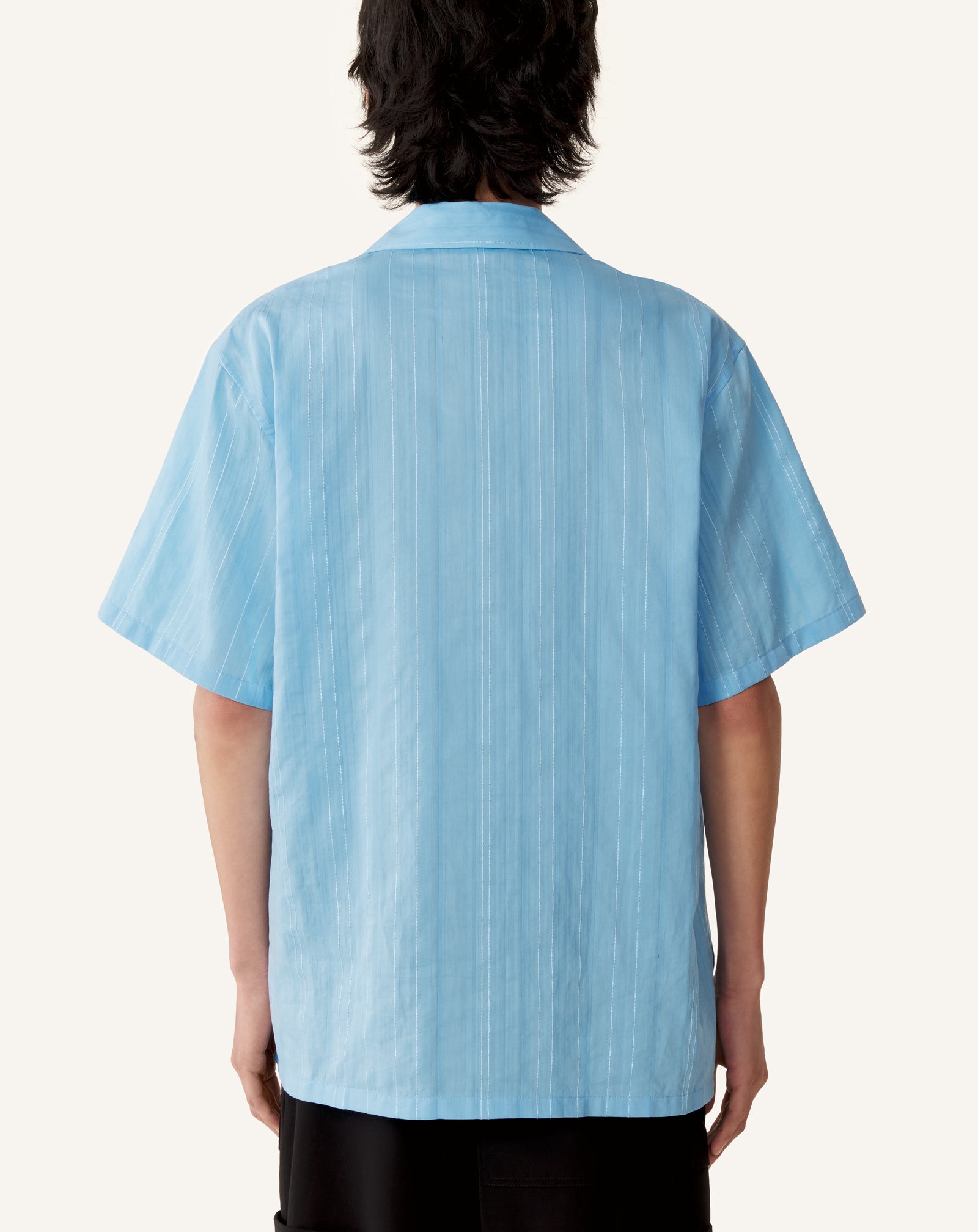 TEXTURED SHIRT IN COTTON AND SILK