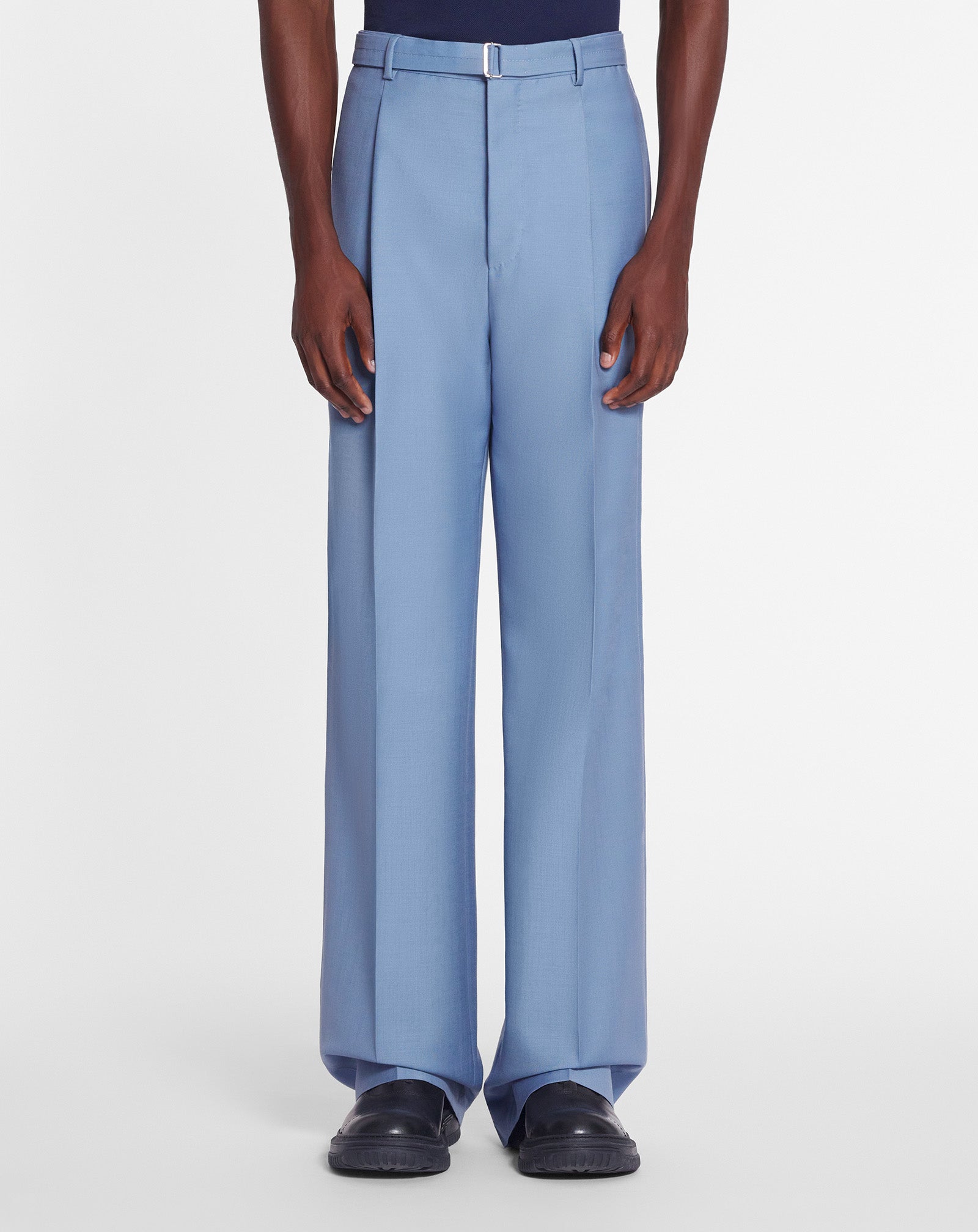 Wide-leg suit pants