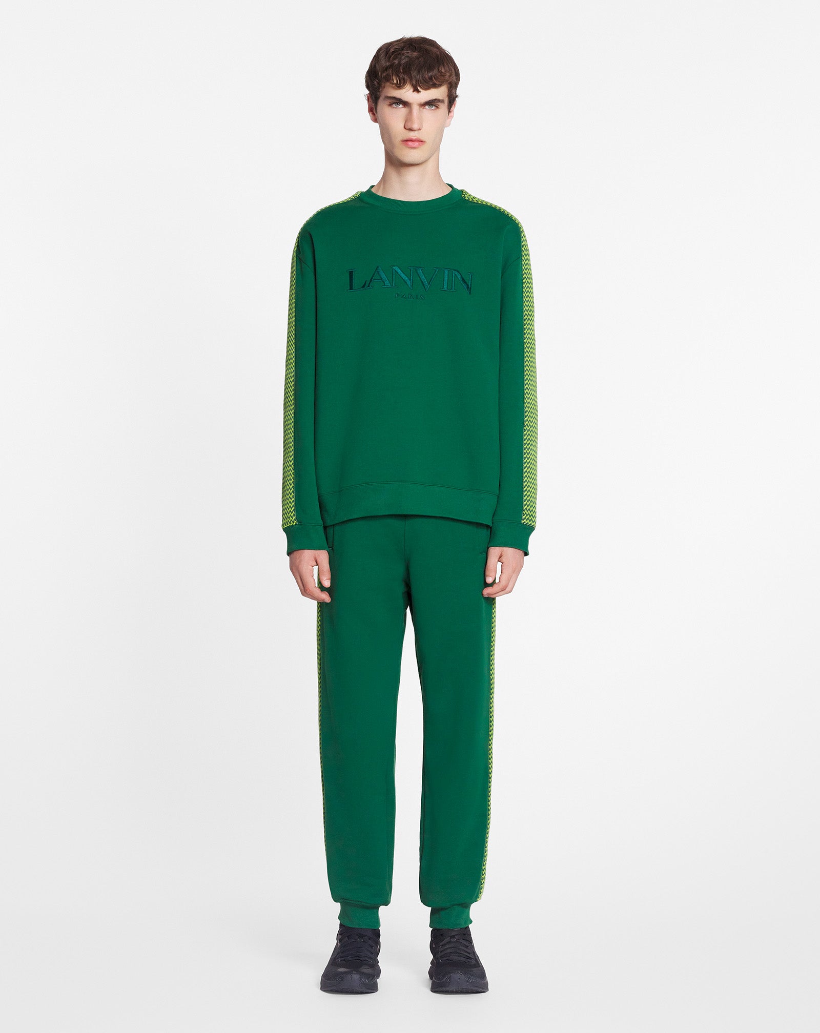 Lanvin Curb cotton track pants - Green