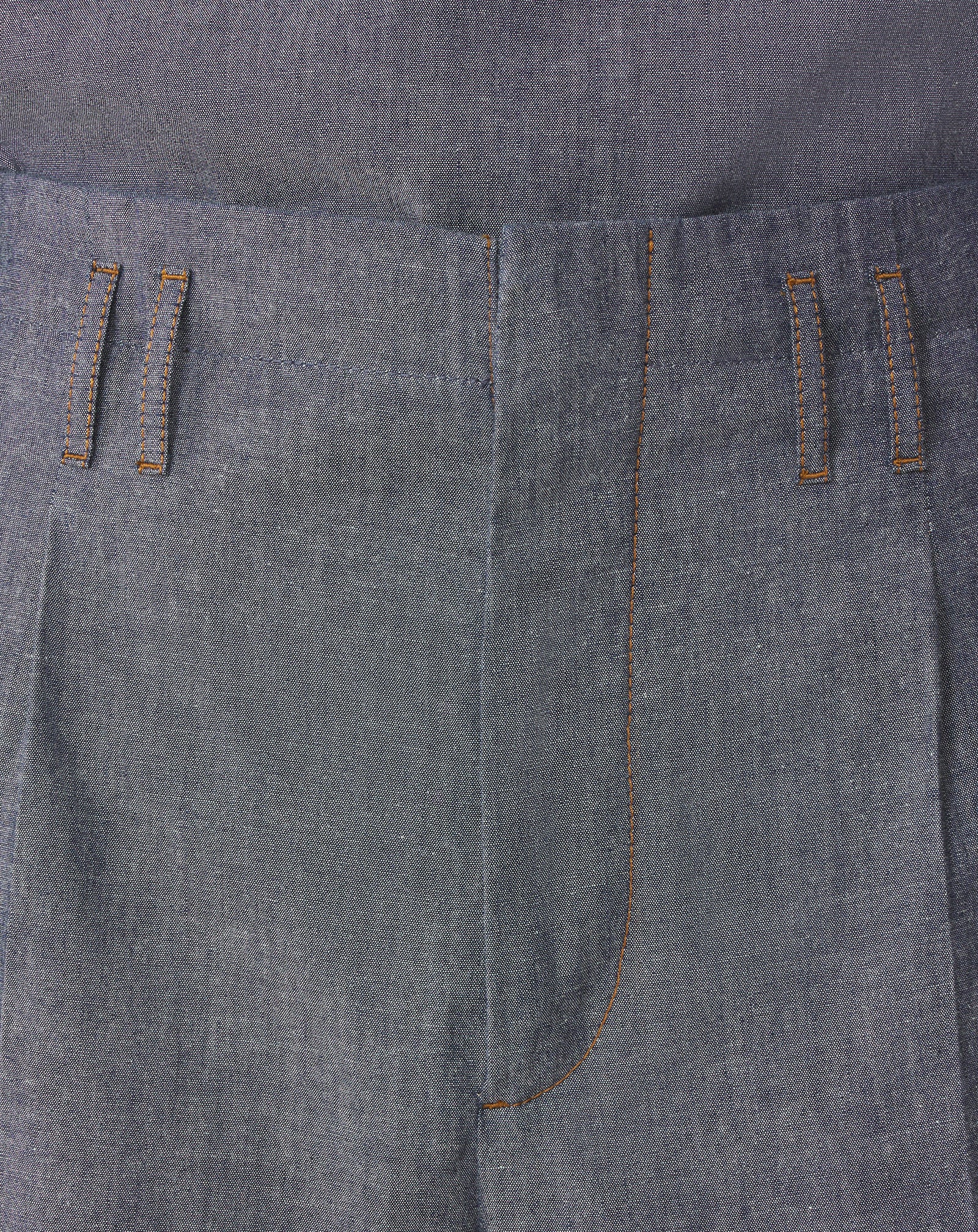 BLUE CHAMBRAY SHORTS