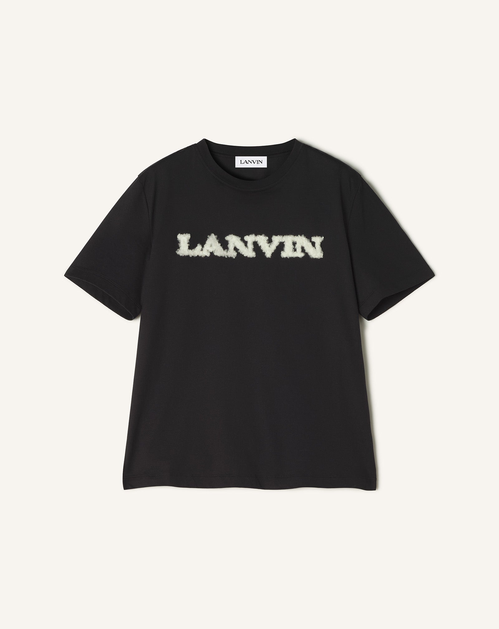 LANVIN SHEARLING DETAIL T-SHIRT RM-TS0012-J303-H2510S
