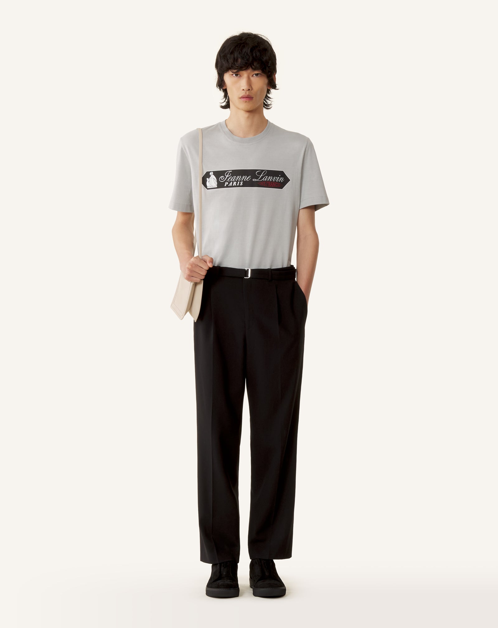 LANVIN SPORT ダークグレー フード付き ベスト❁0240 Men New Arrivals