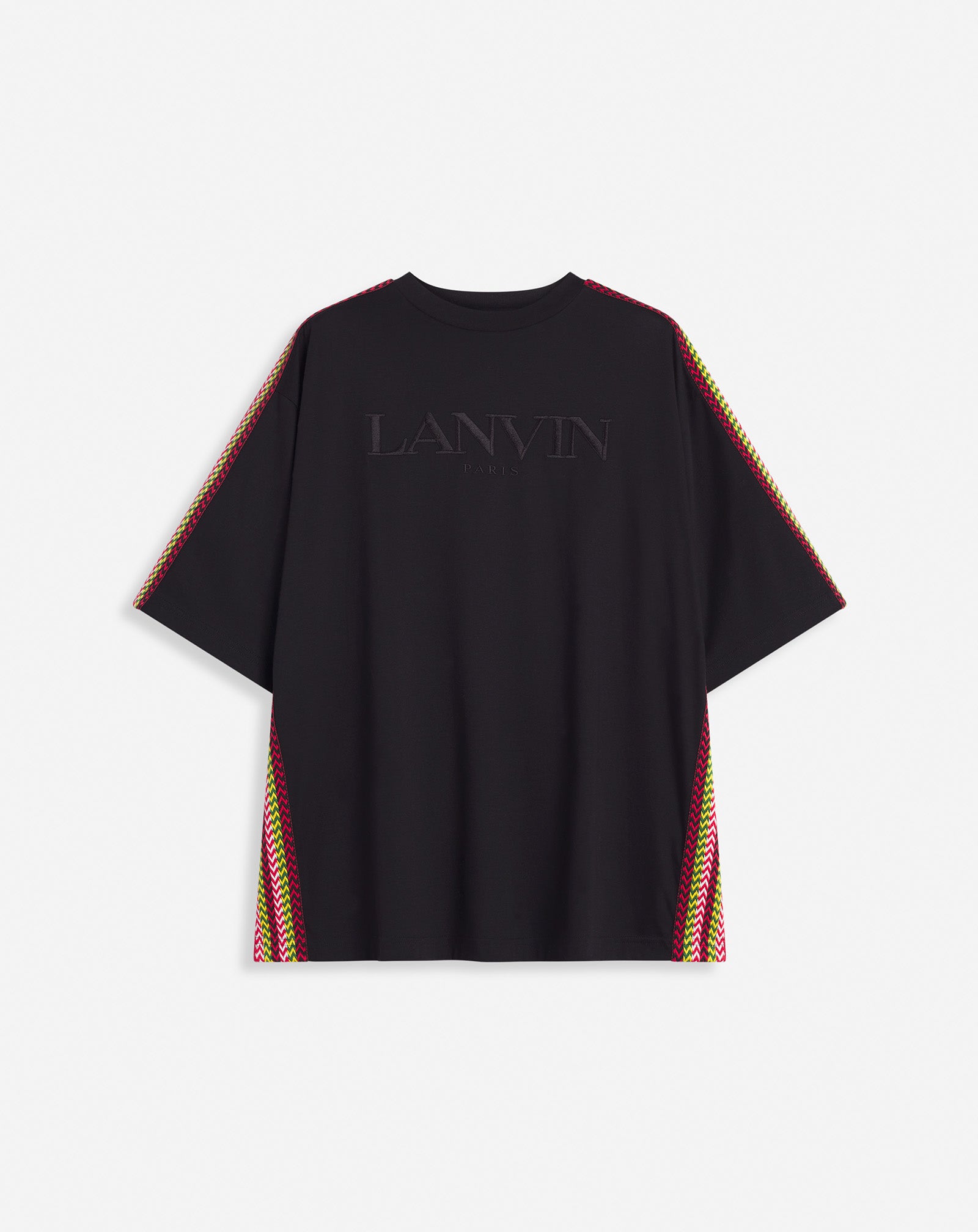 OVERSIZED EMBROIDERED LANVIN SIDE CURB T-SHIRT