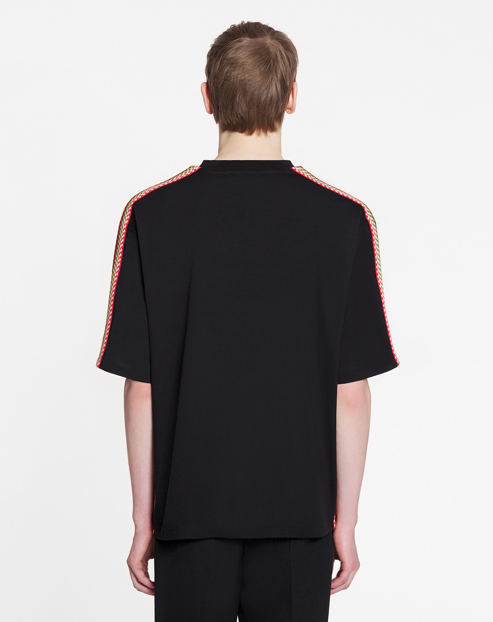 OVERSIZED EMBROIDERED LANVIN SIDE CURB T-SHIRT