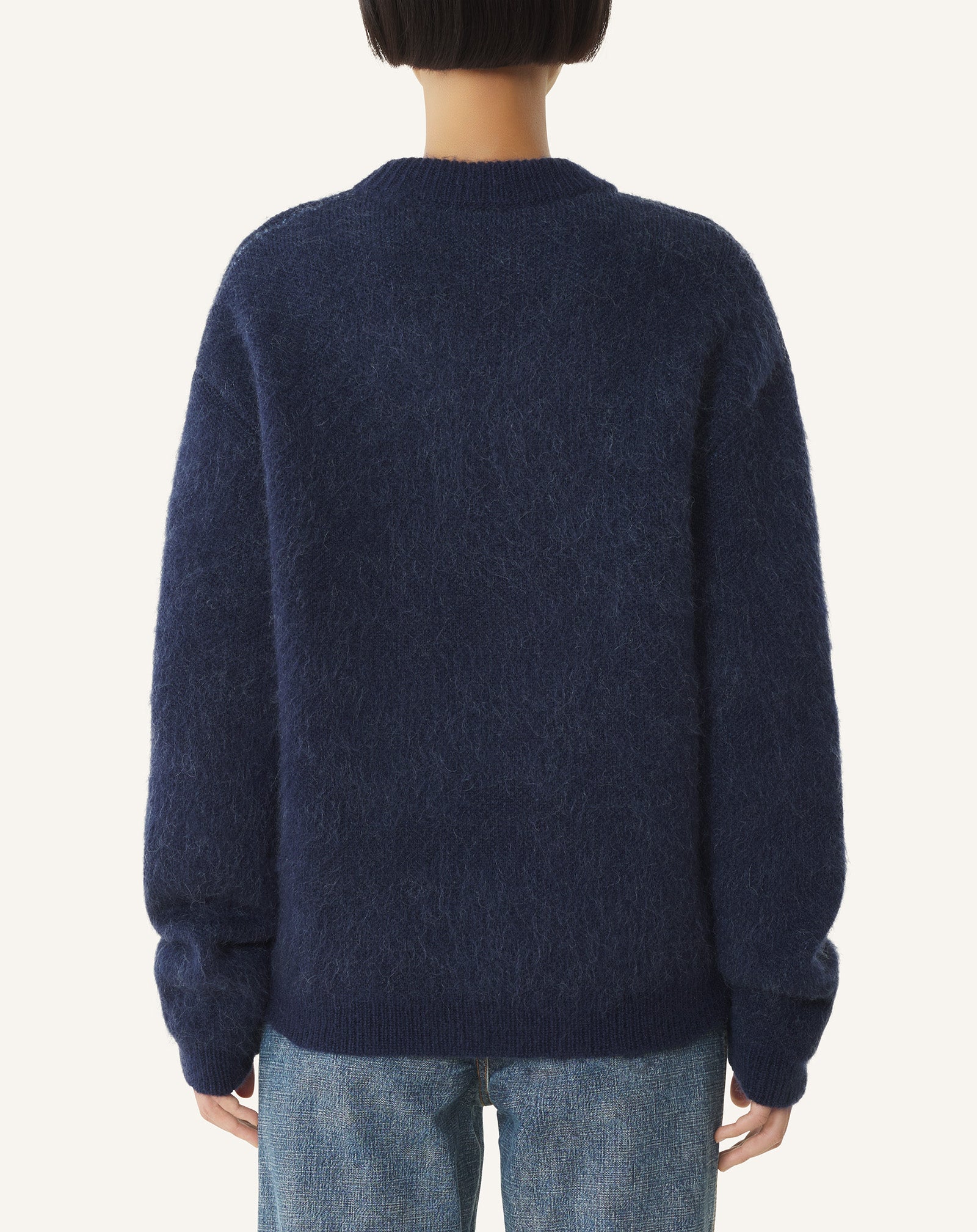 Pull En Mohair Jacquard Lunar Year Blue | Lanvin