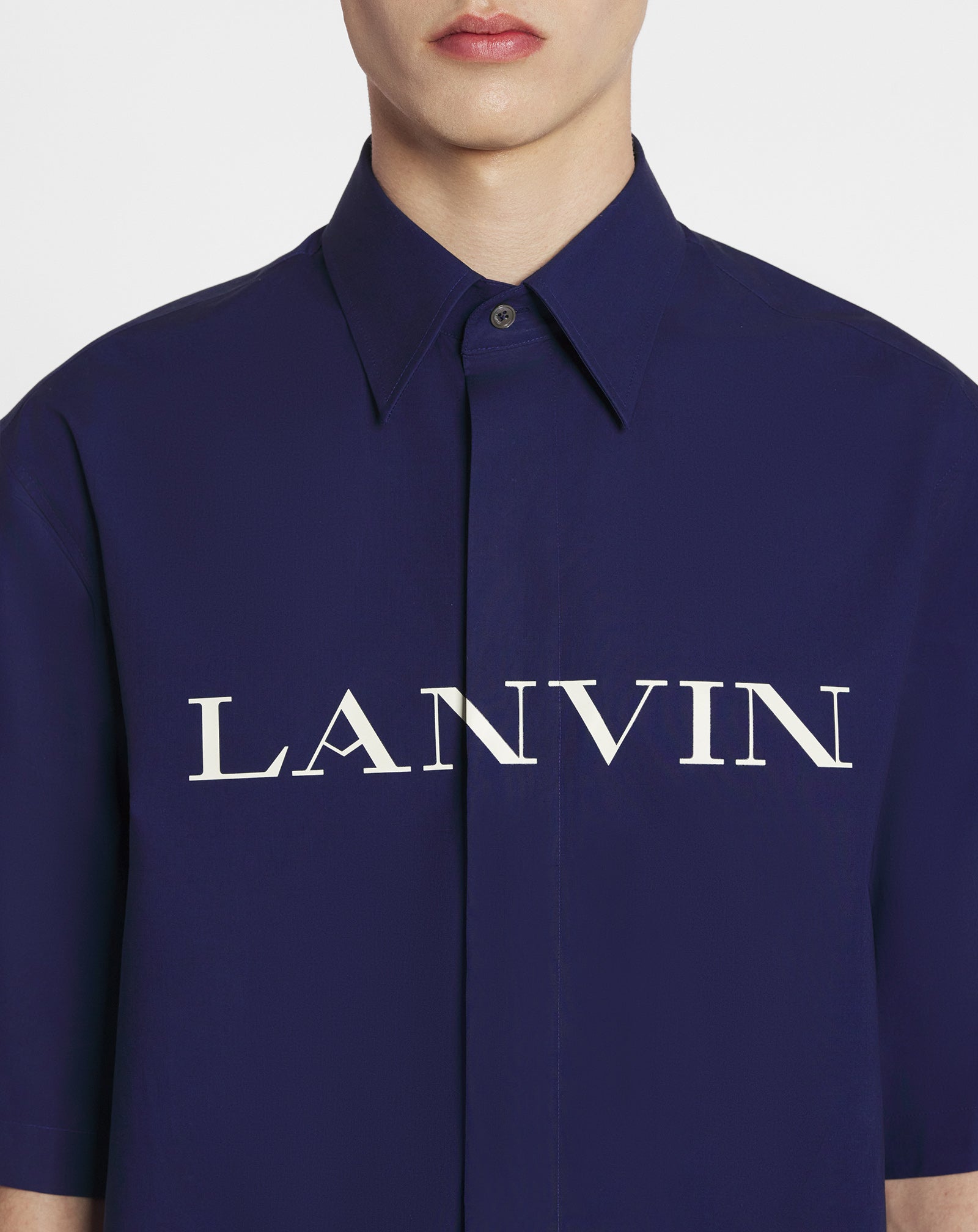 LANVIN SPORT ハーフジップシャツ　ブラック40 Lanvin Unisex Printed Shirt | Lanvin