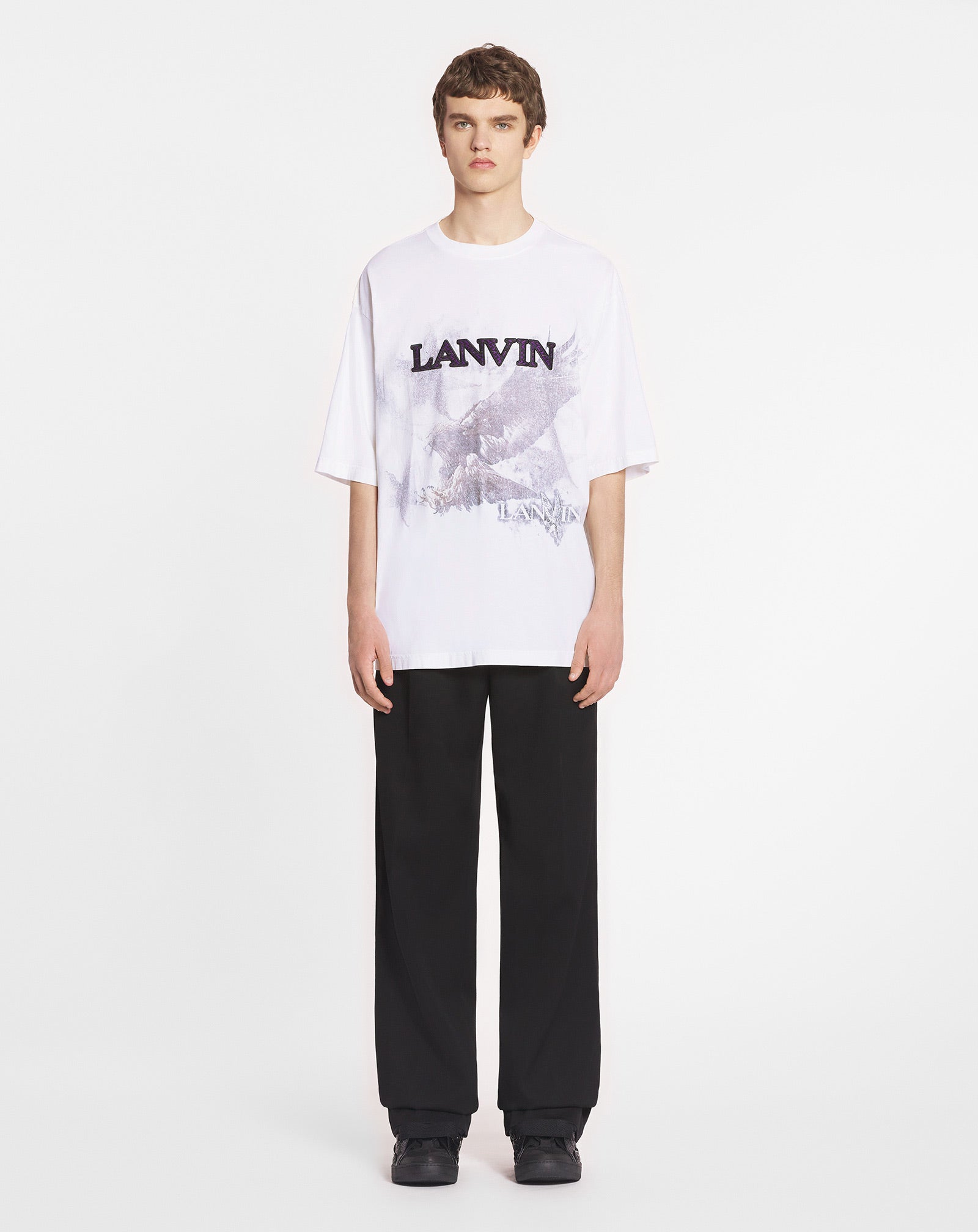 Lanvin x future unisex eagle print loose-fit t-shirt