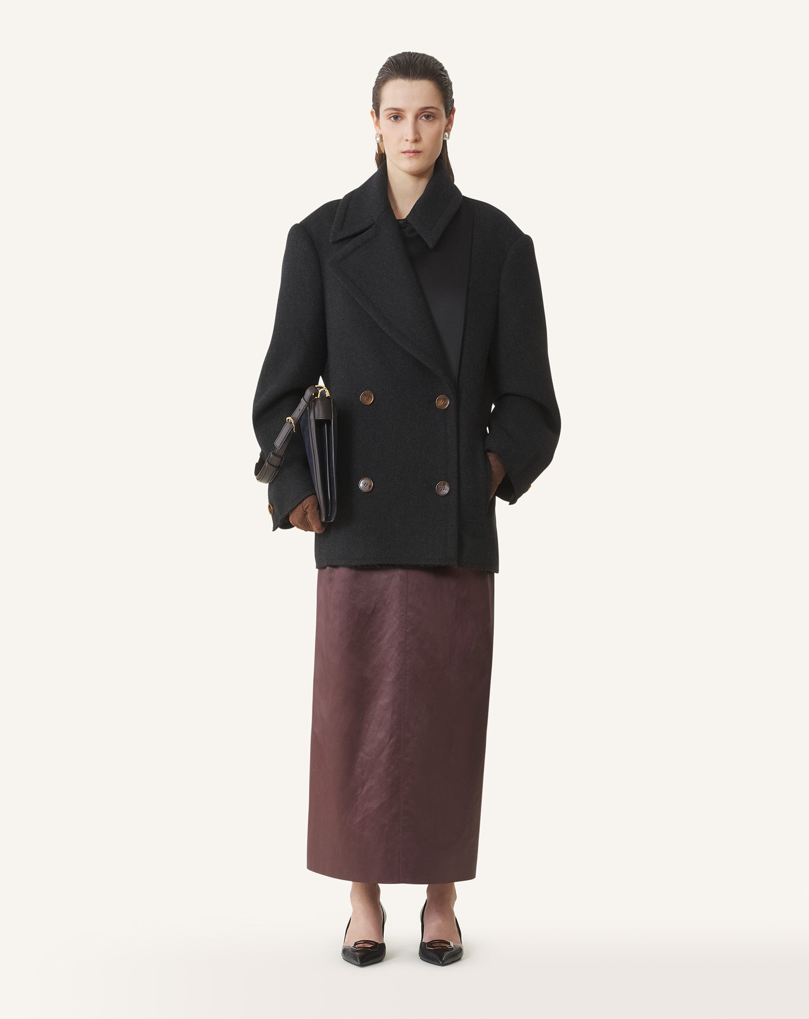 STRAIGHT PEACOAT