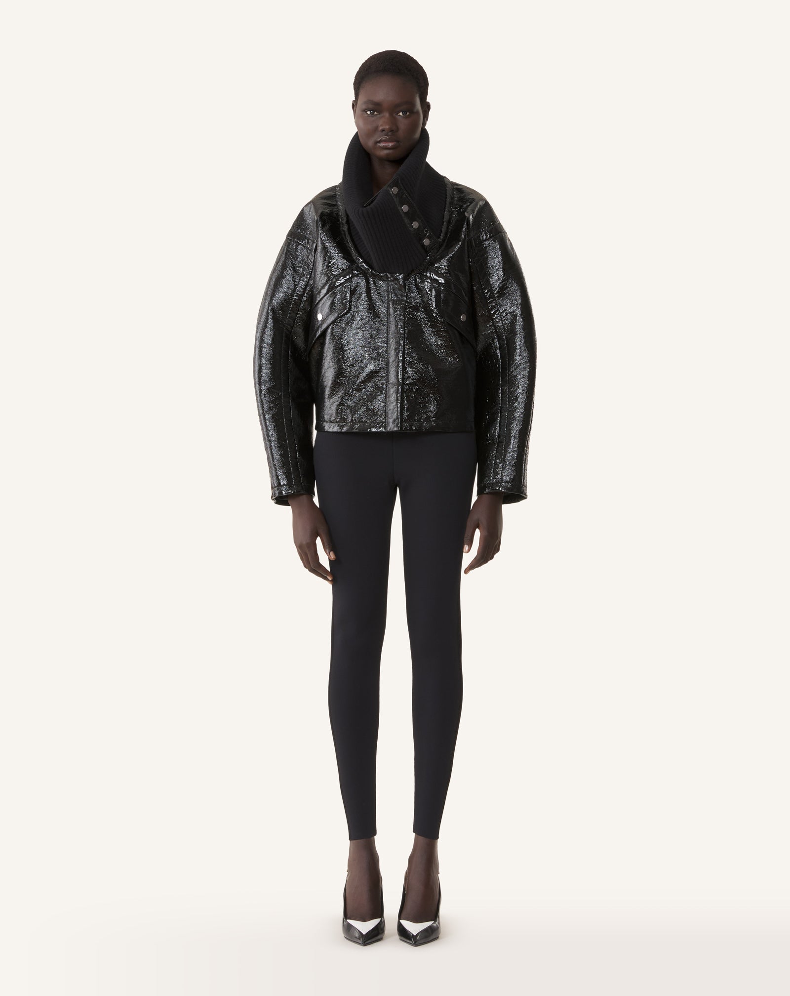 SHORT VINYL COAT