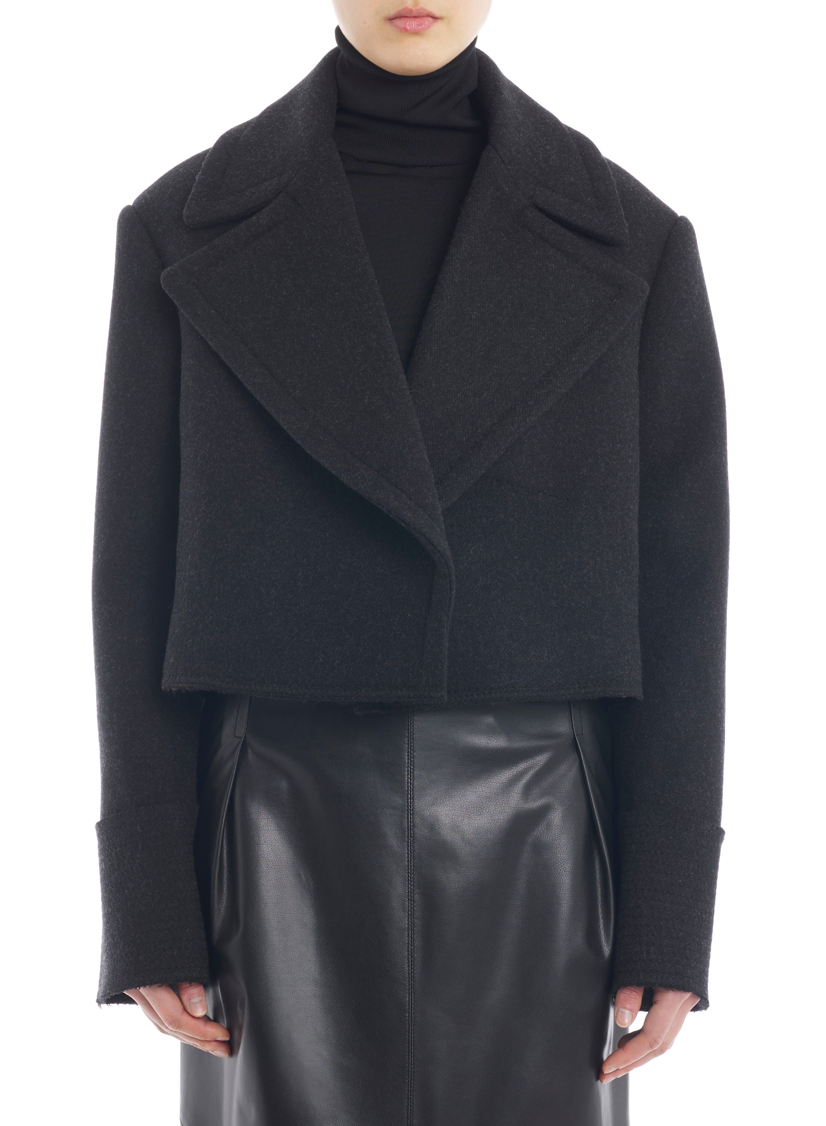 CROPPED PEACOAT