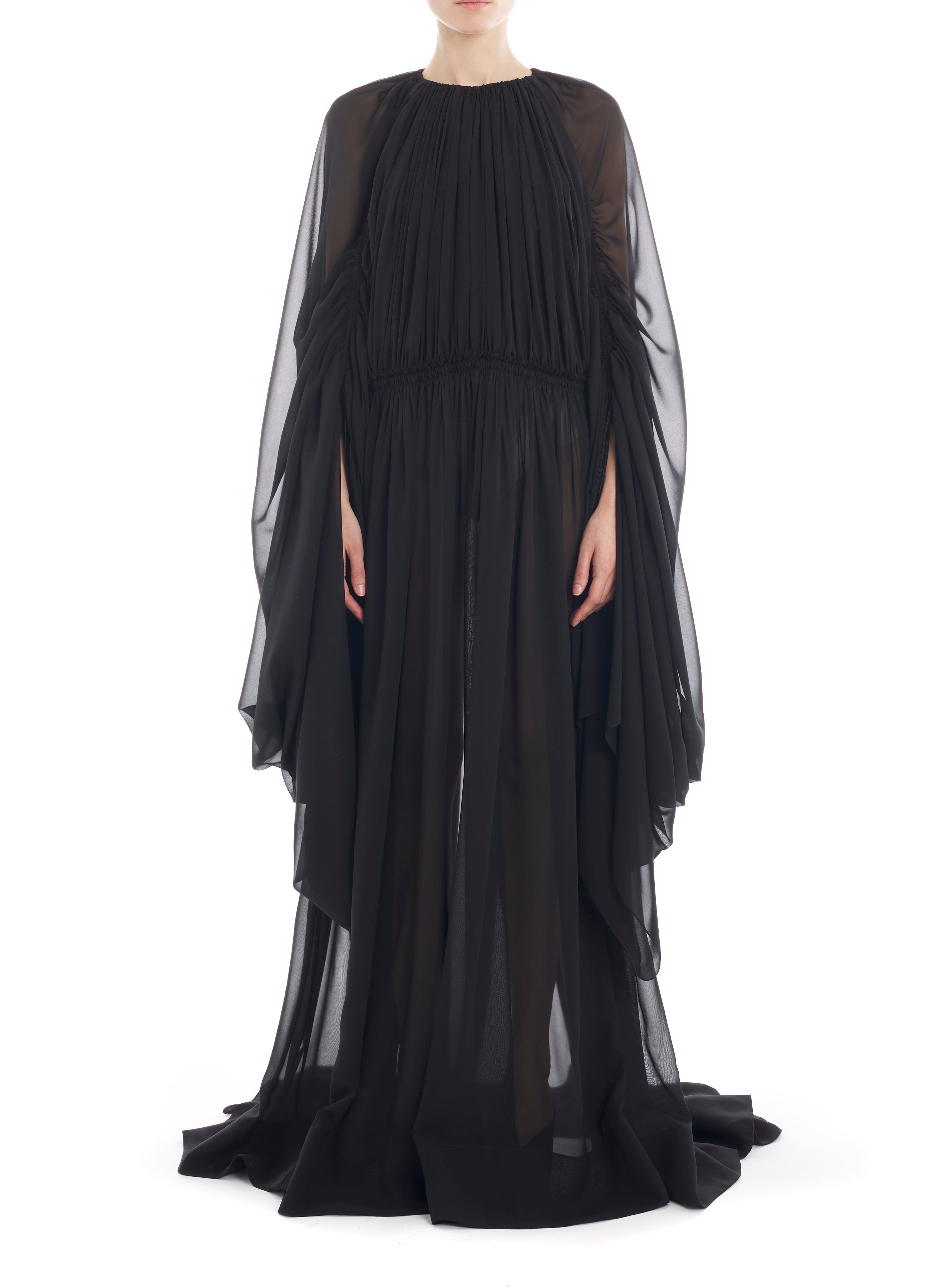 LONGSLEEVE PLEATED DRESS