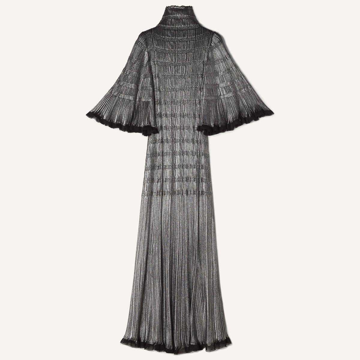 lanvin metallic dress Black Midi Dress In Metallic Viscose