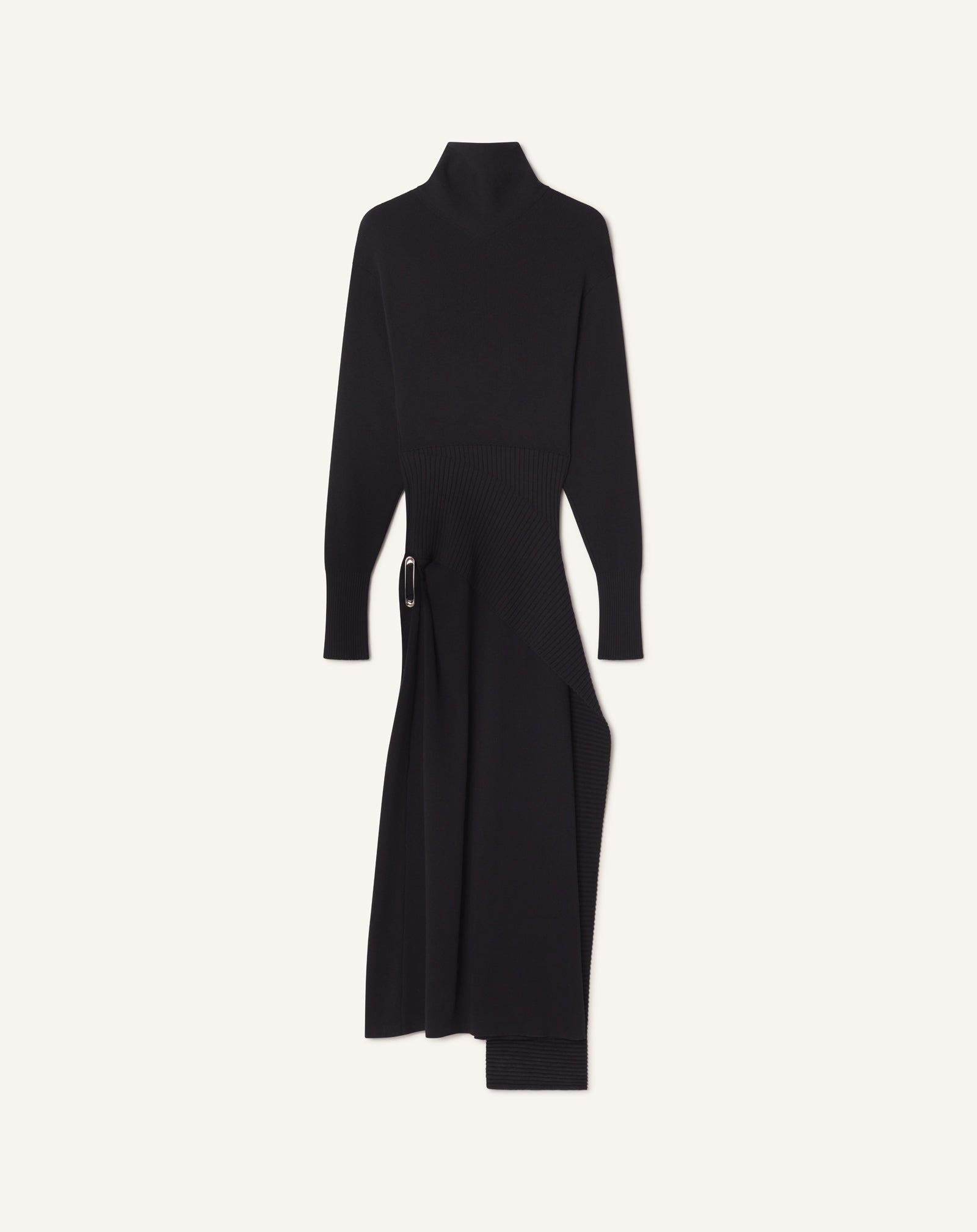 Grey Wool And Cashmere Midi Dress | Lanvin