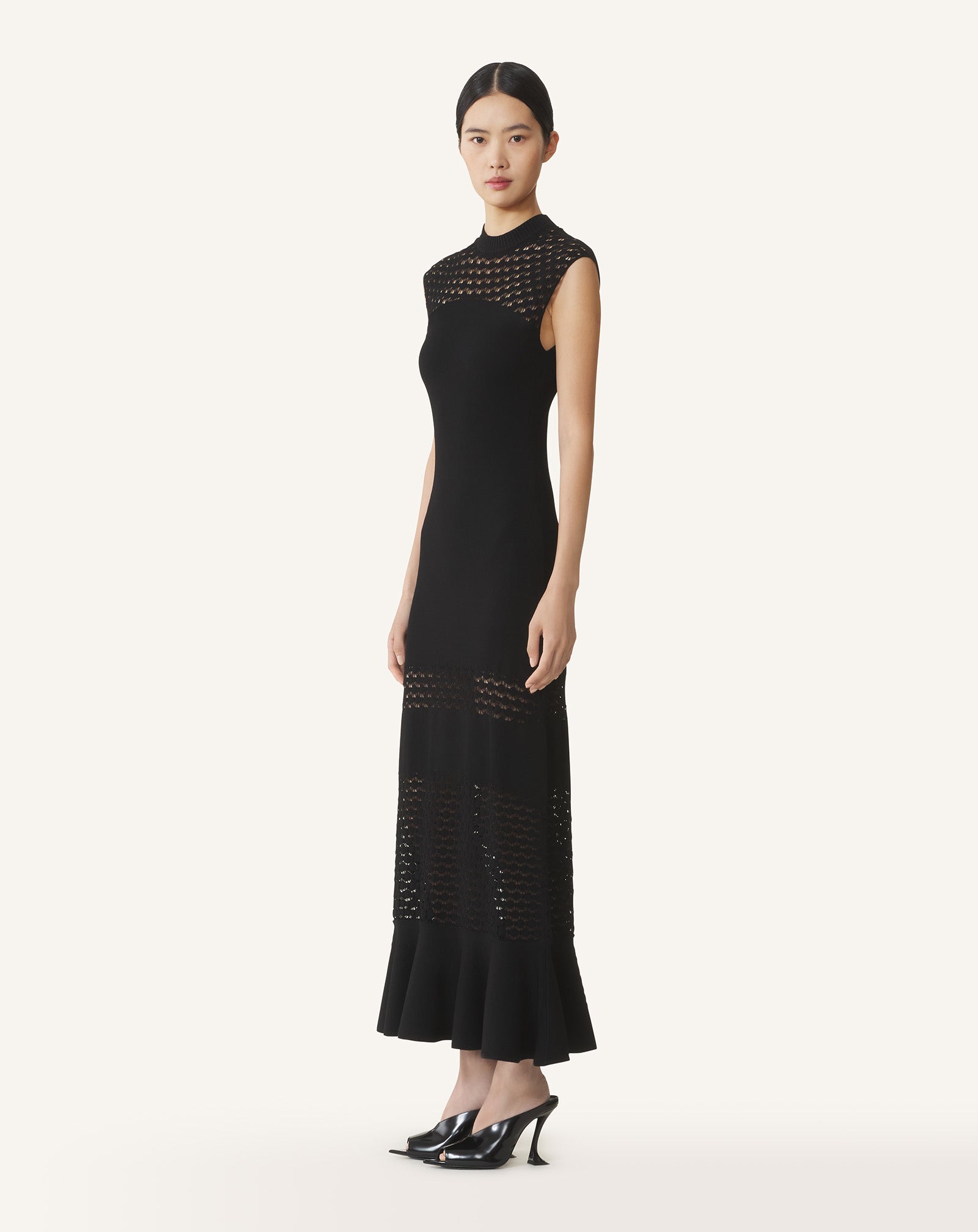 lanvin lace dress LANVIN Haute Couture Glitter Lace Cocktail Dress, US Size 10 or Medium