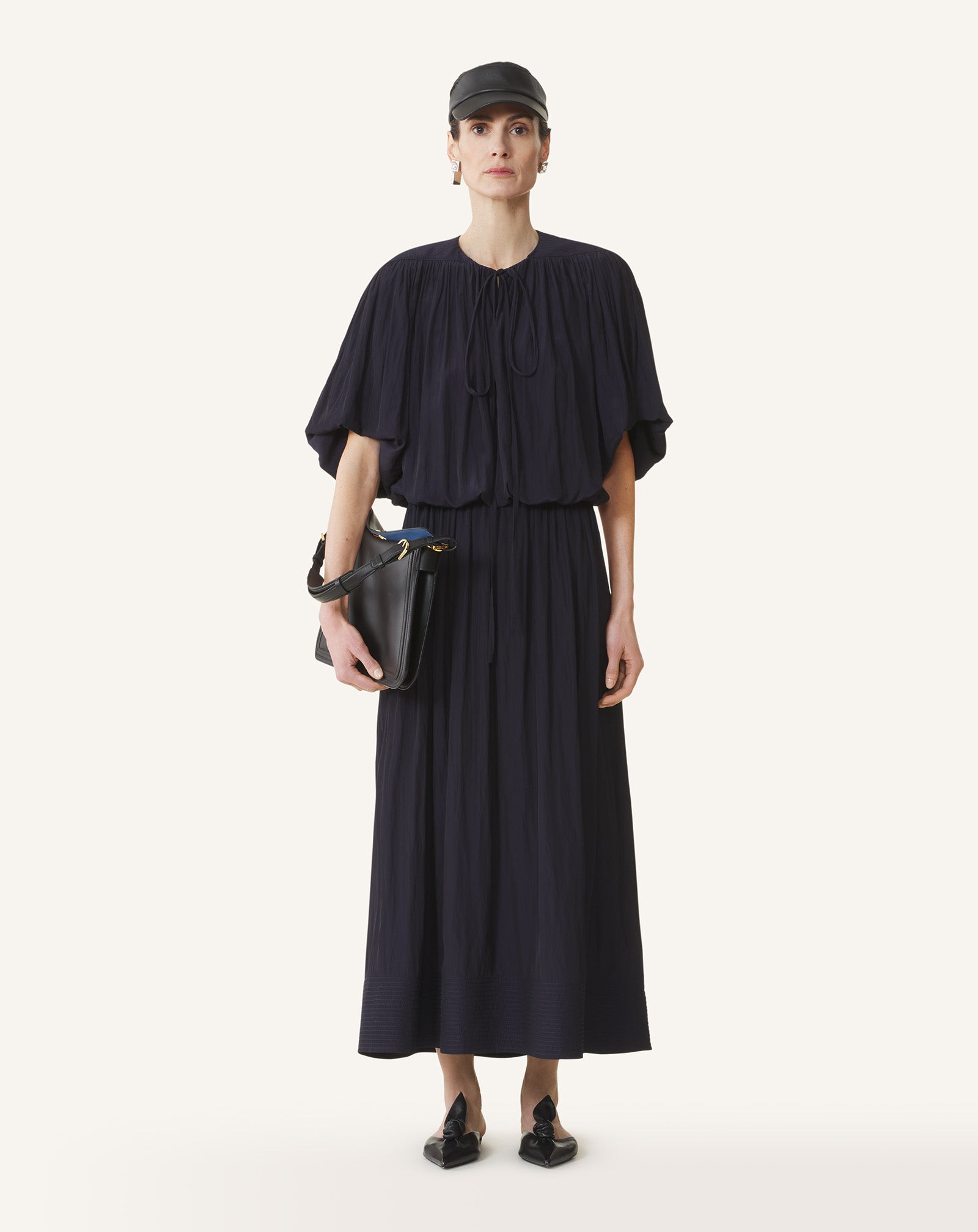 PUFF-SLEEVE DRESS