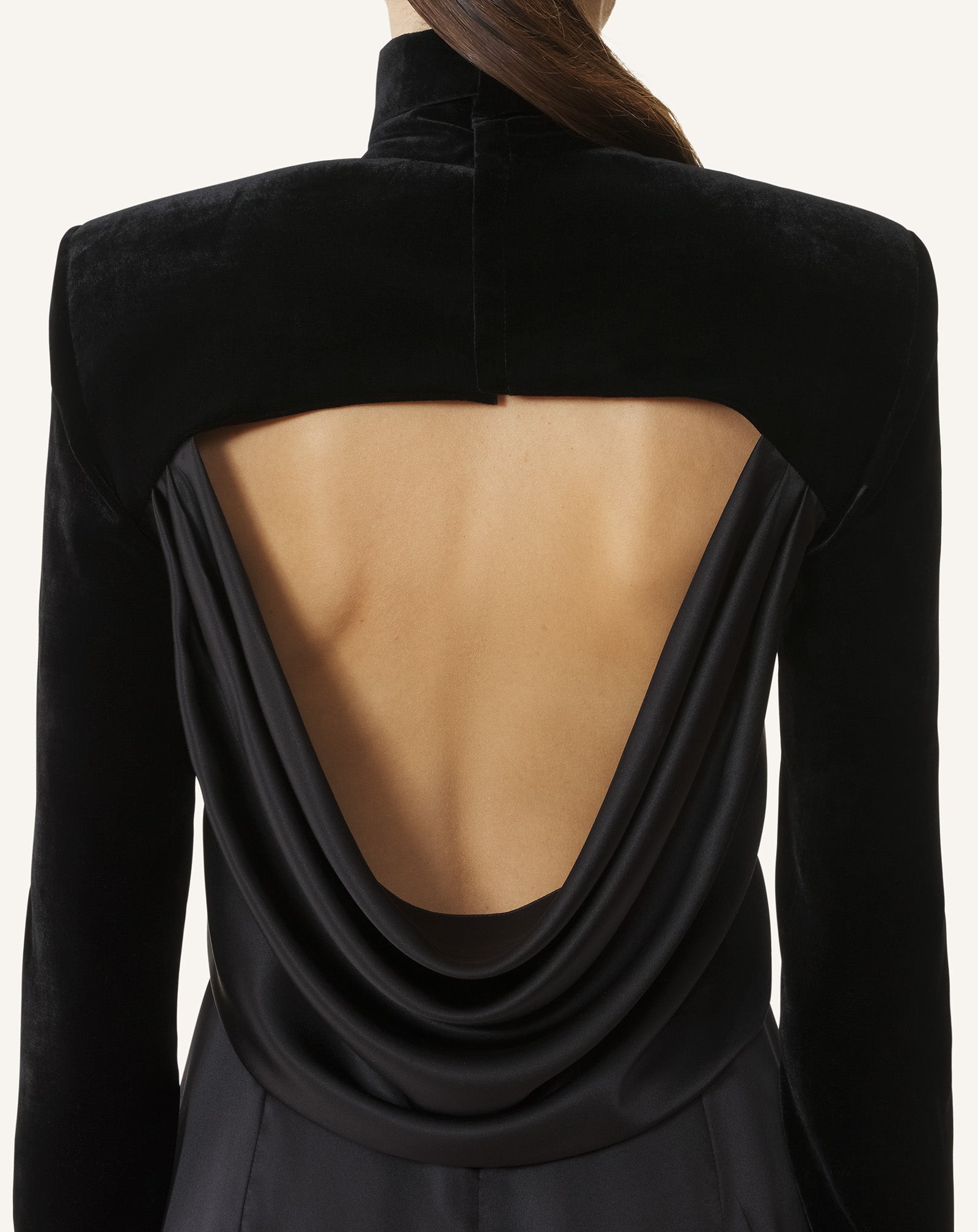 Lanvin Women's Velvet Midi Dress - Black - Size 6 Lanvin Women's Velvet Midi Dress - Black - Size 6
