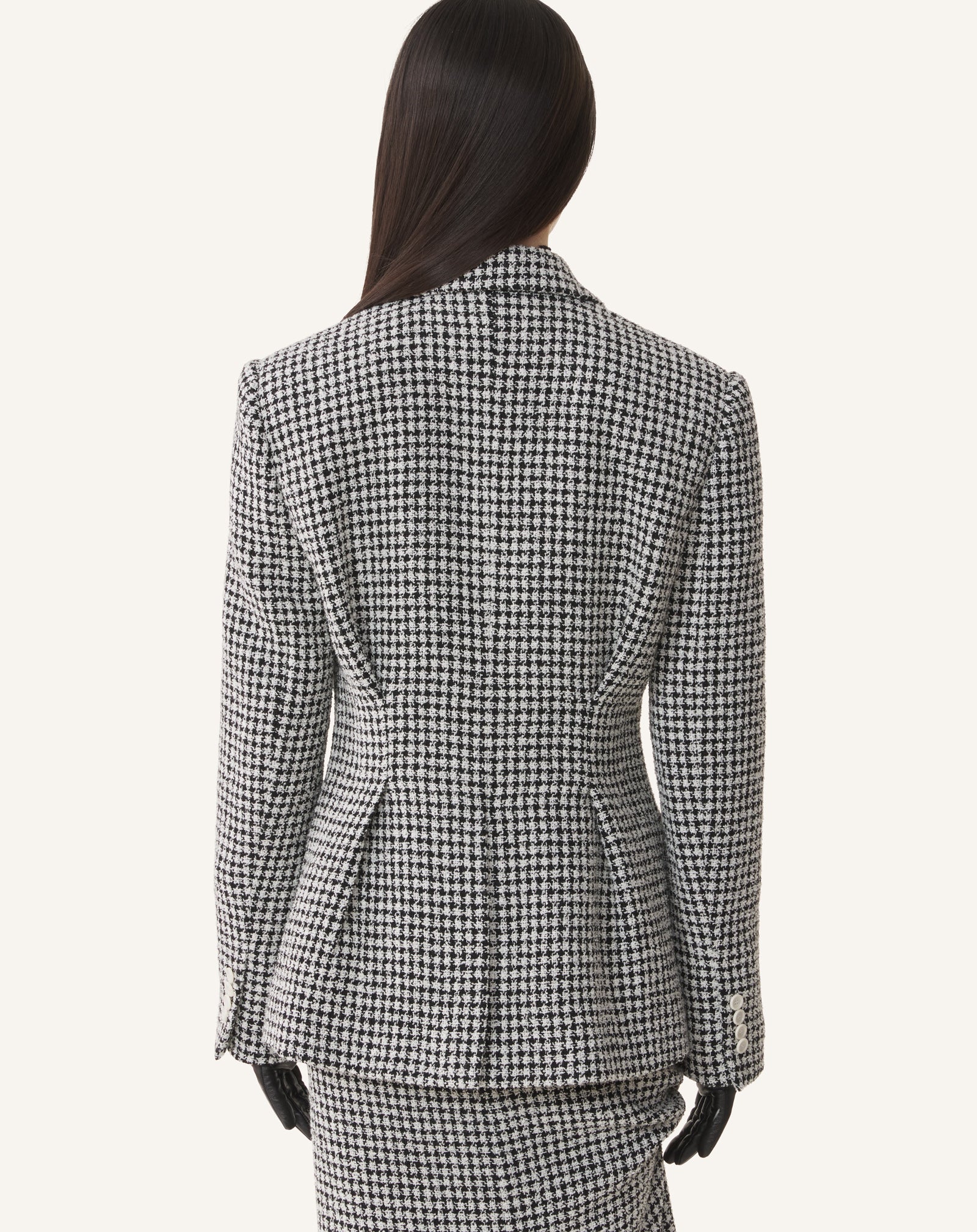 GREY SLIM-FIT TWEED JACKET