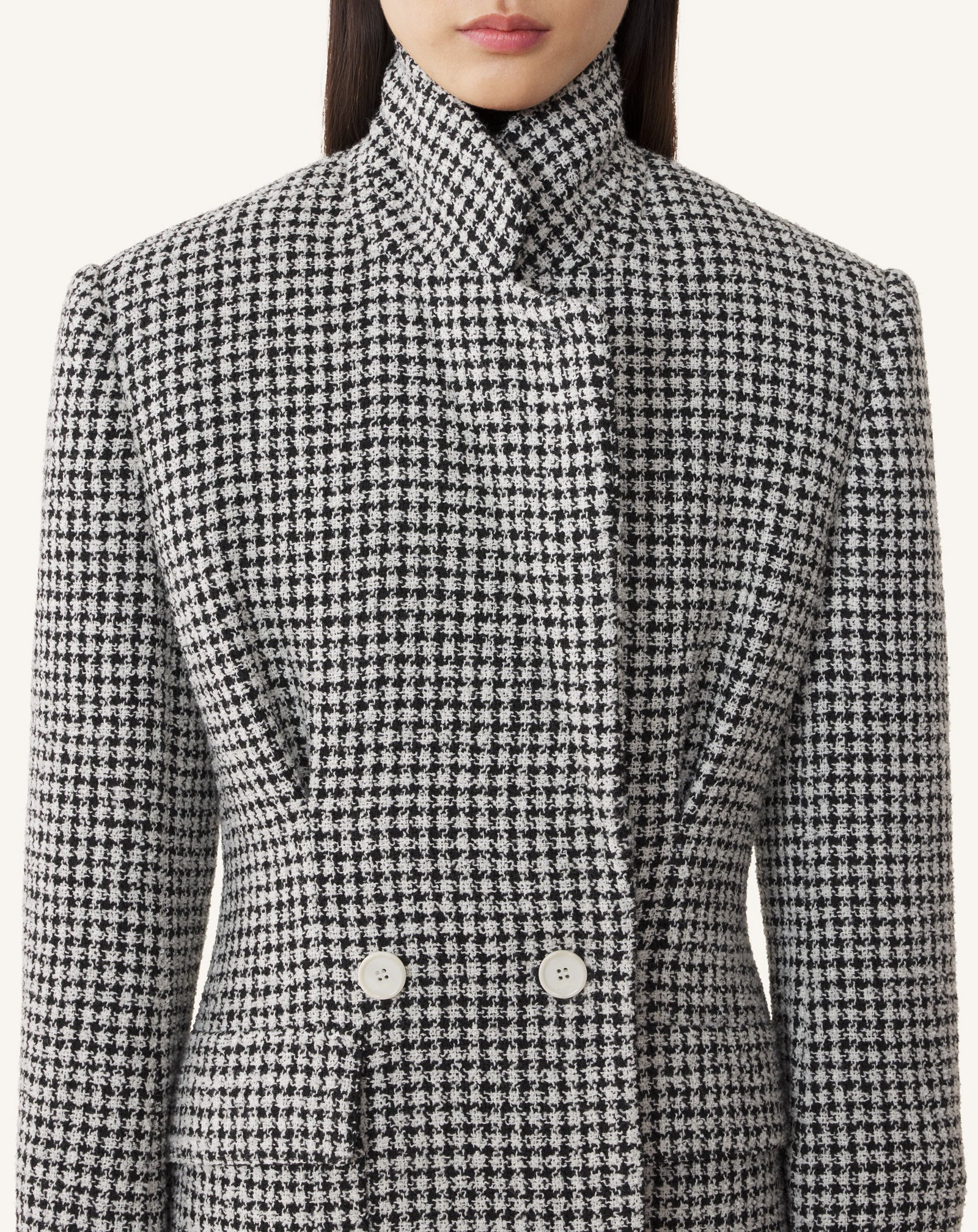 GREY SLIM-FIT TWEED JACKET