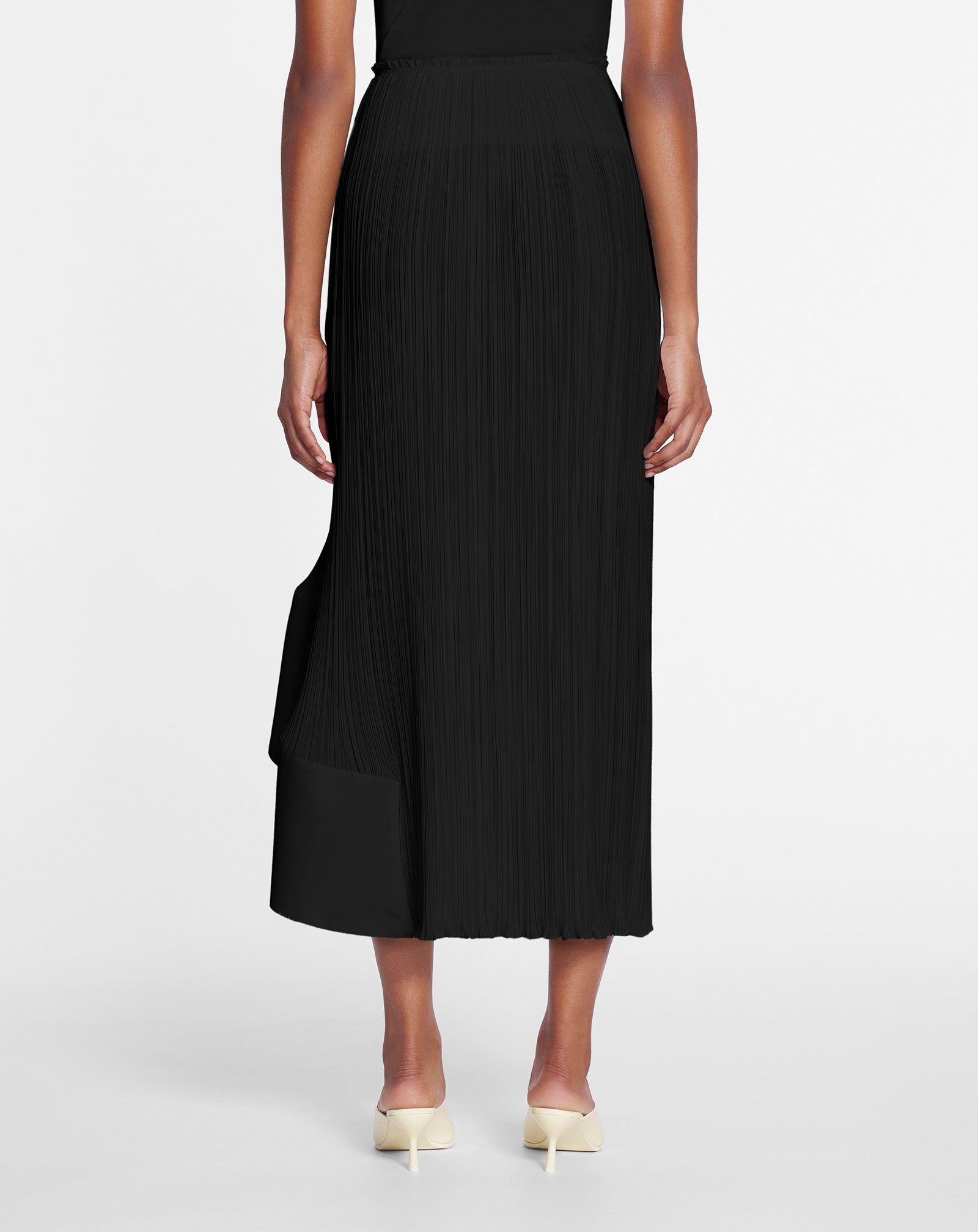 PLEATED MIDI SKIRT