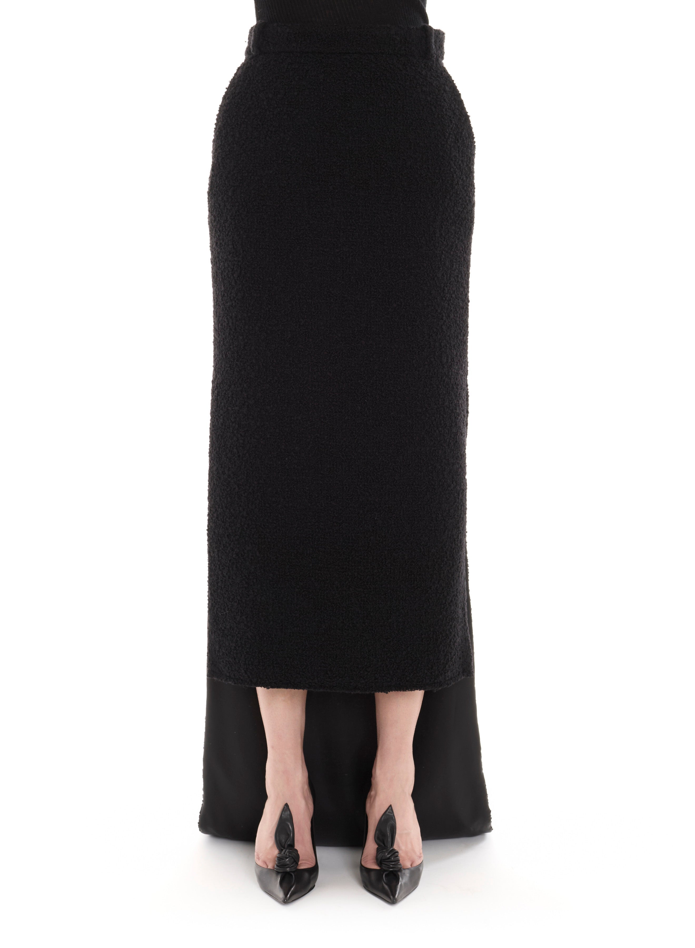 ASYMMETRIC STRAIGHT-FIT SKIRT