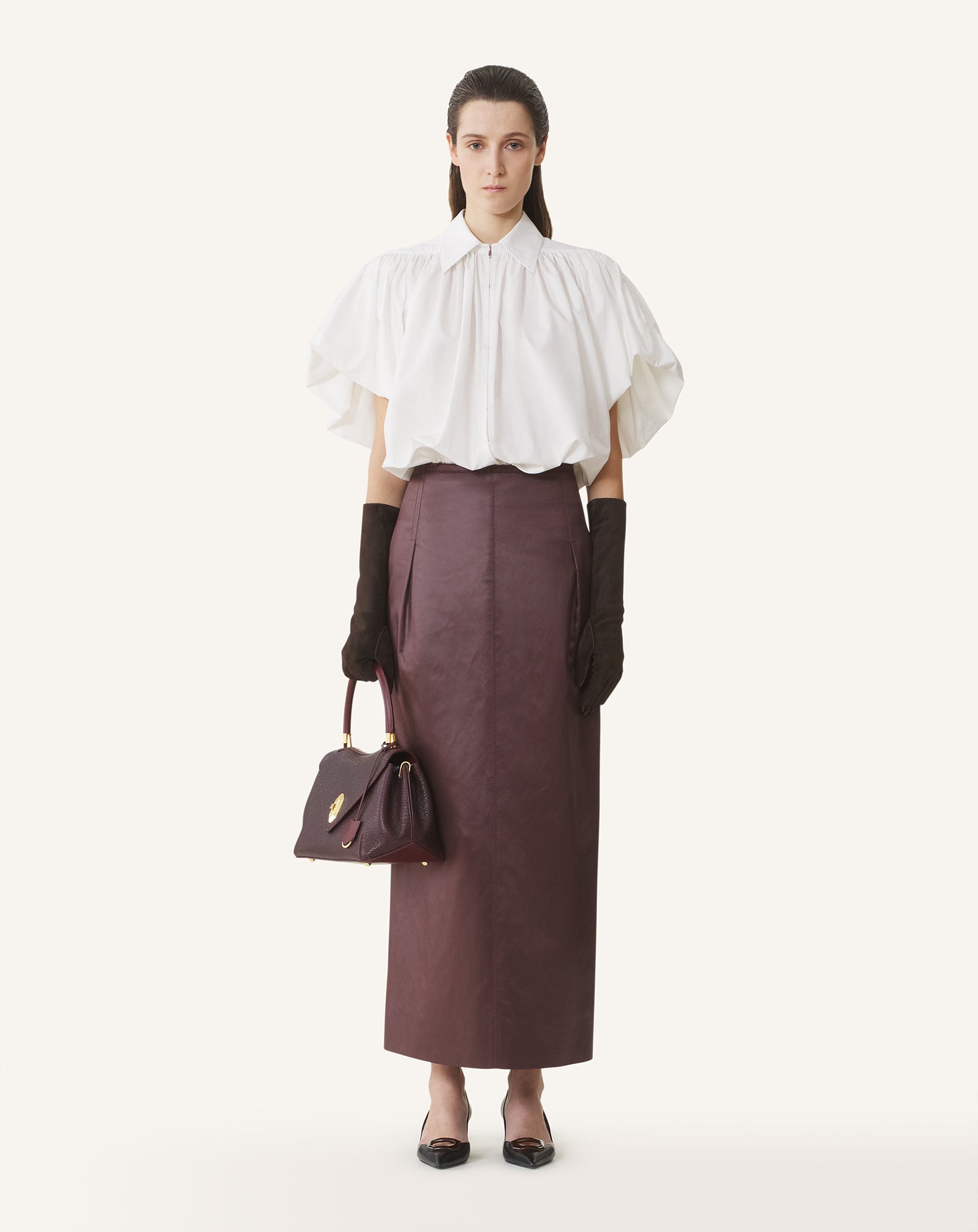 PUFF-SLEEVE TOP
