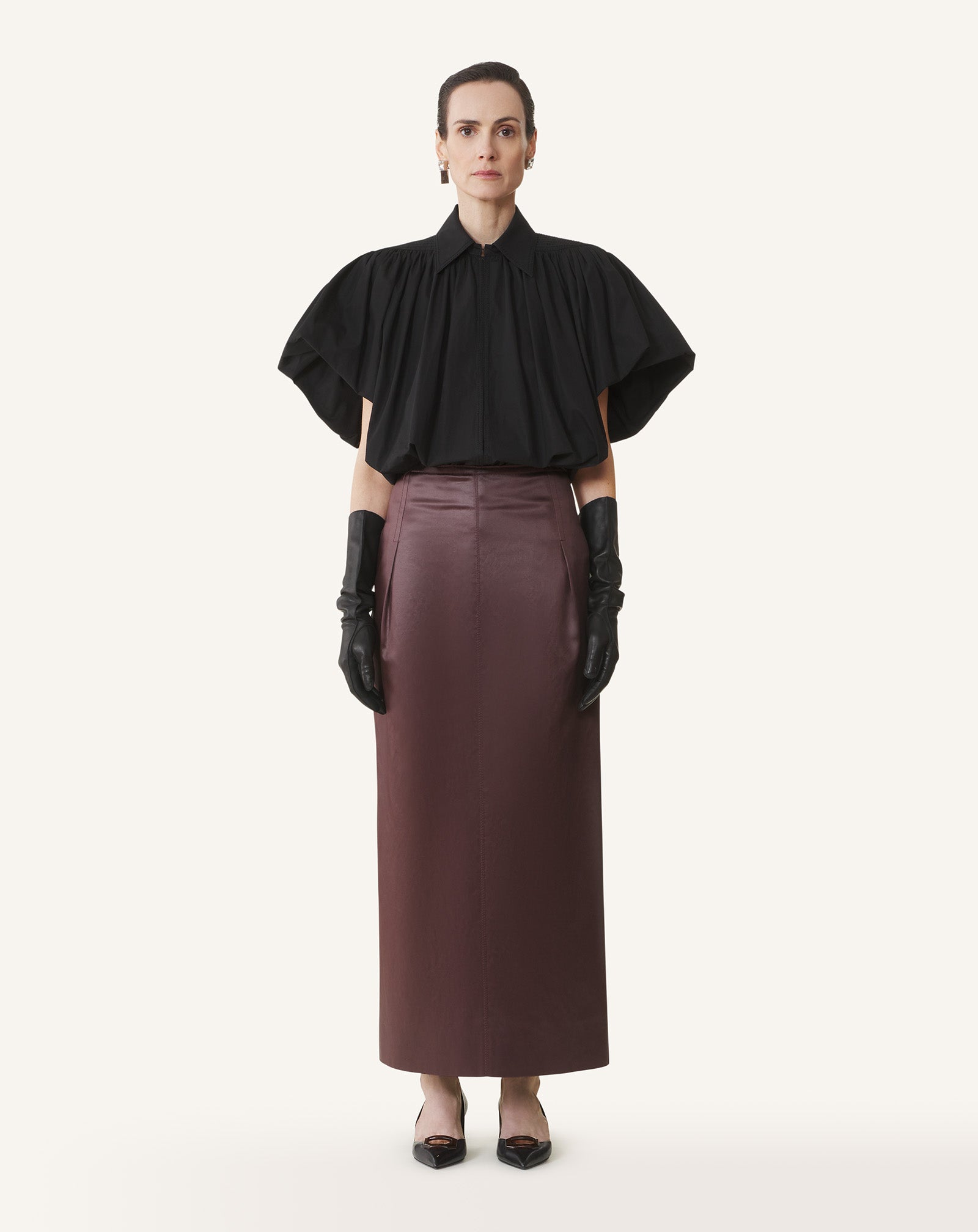 PUFF-SLEEVE TOP