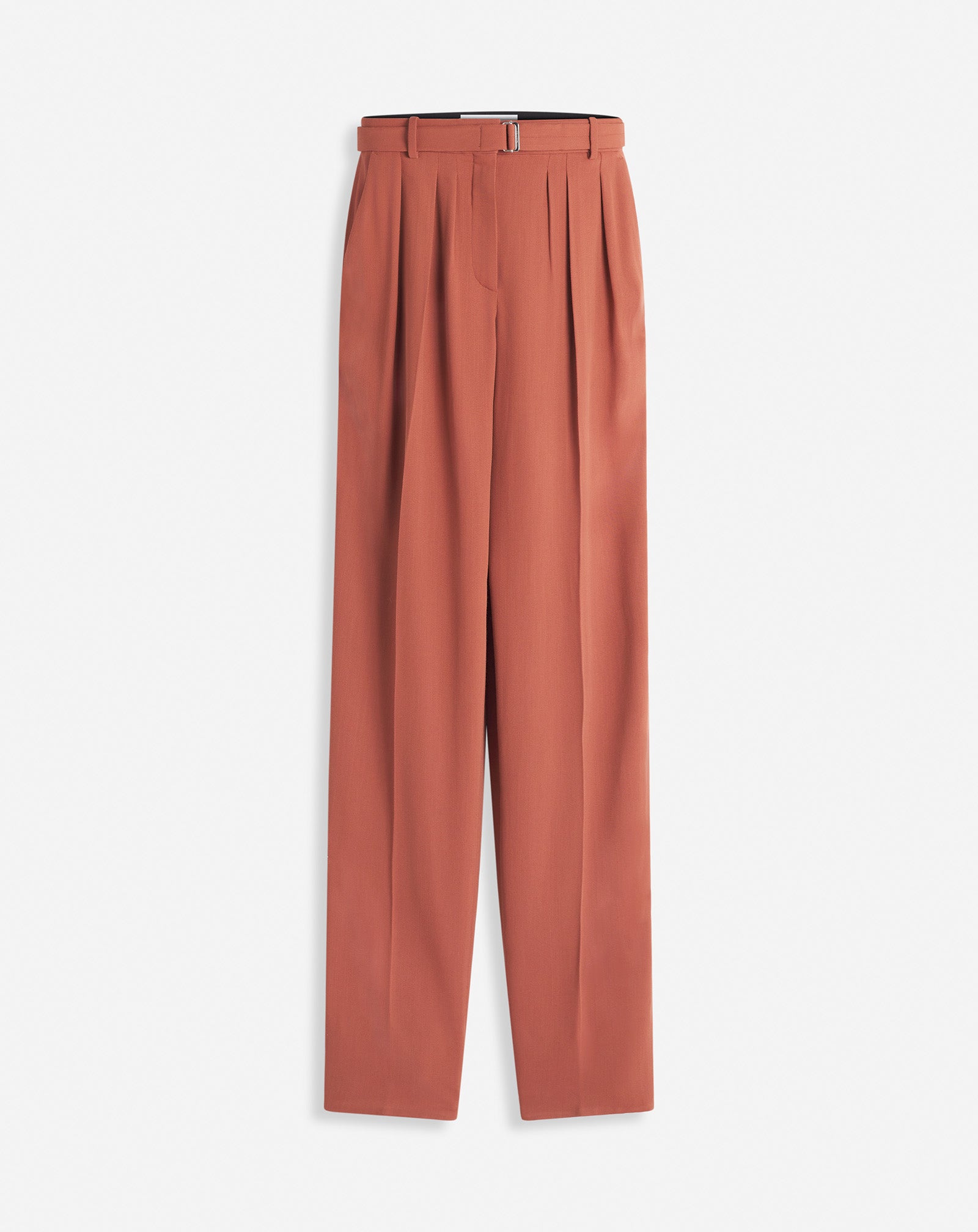 WOOL AND VISCOSE PANTS WITH DARTS