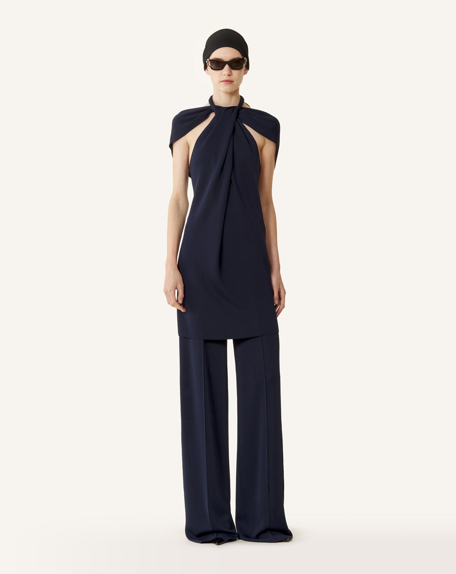 VISCOSE WIDE-LEG PANTS