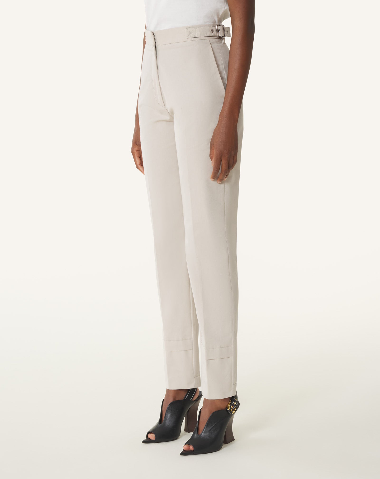 cigarette pants cotton Green and White Striped | Hand Block Print Trousers | Elegant Straight Leg Artisan Casual Pant Vince Stretch Cotton Blend Cigarette