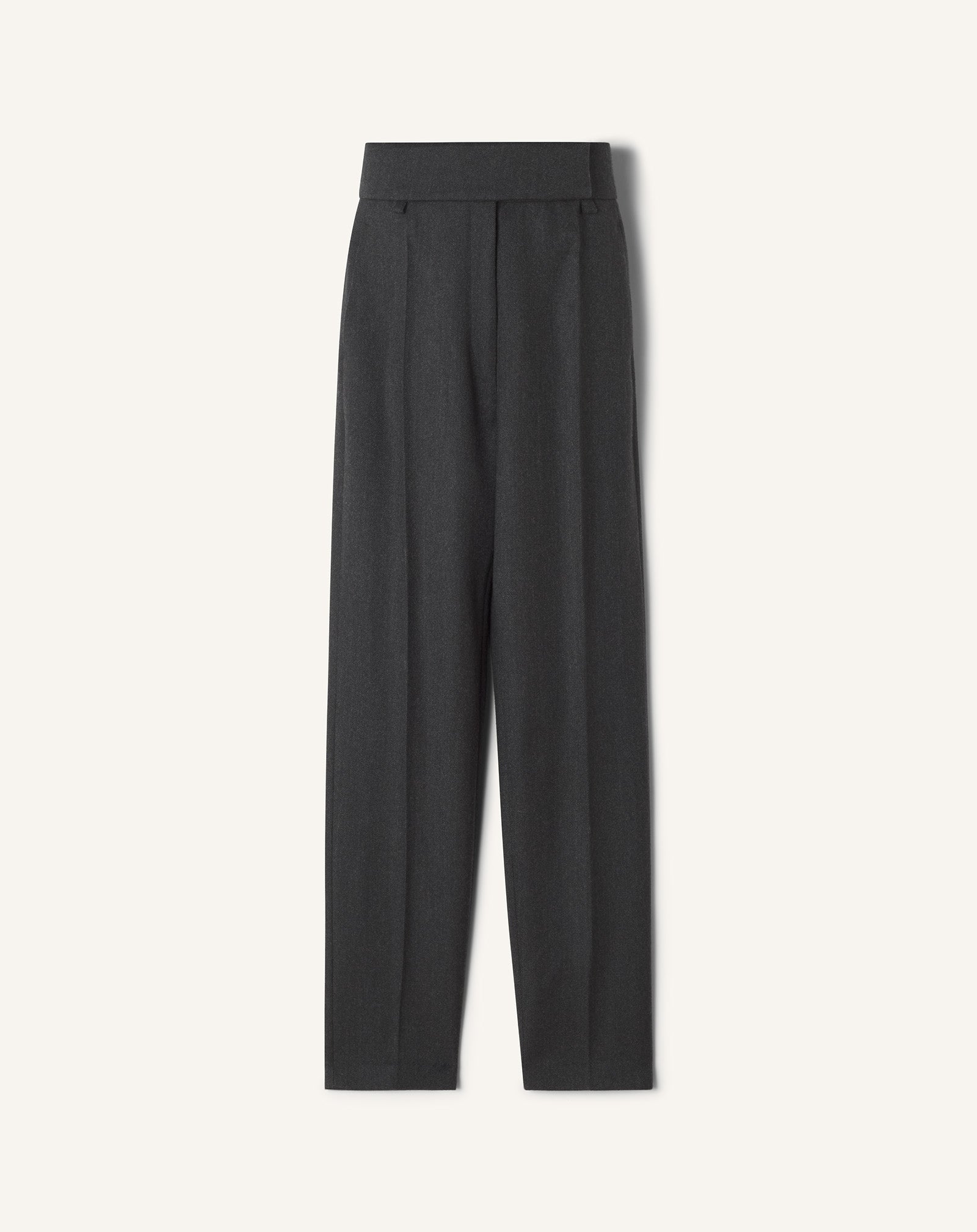 HIGH-WAISTED CIGARETTE PANTS
