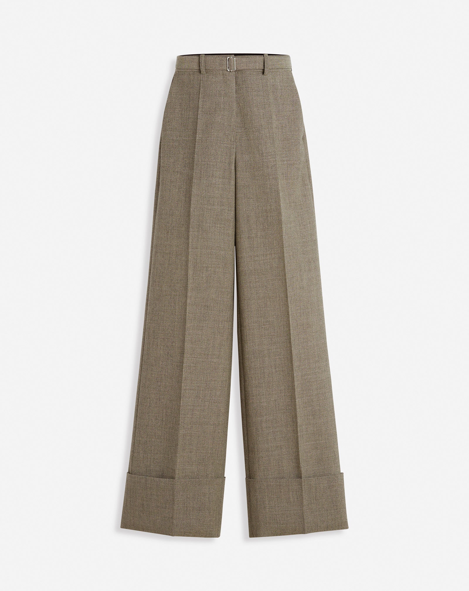 WIDE-LEG CUFFED WOOL PANTS RW-TR0510-6040-P2502534