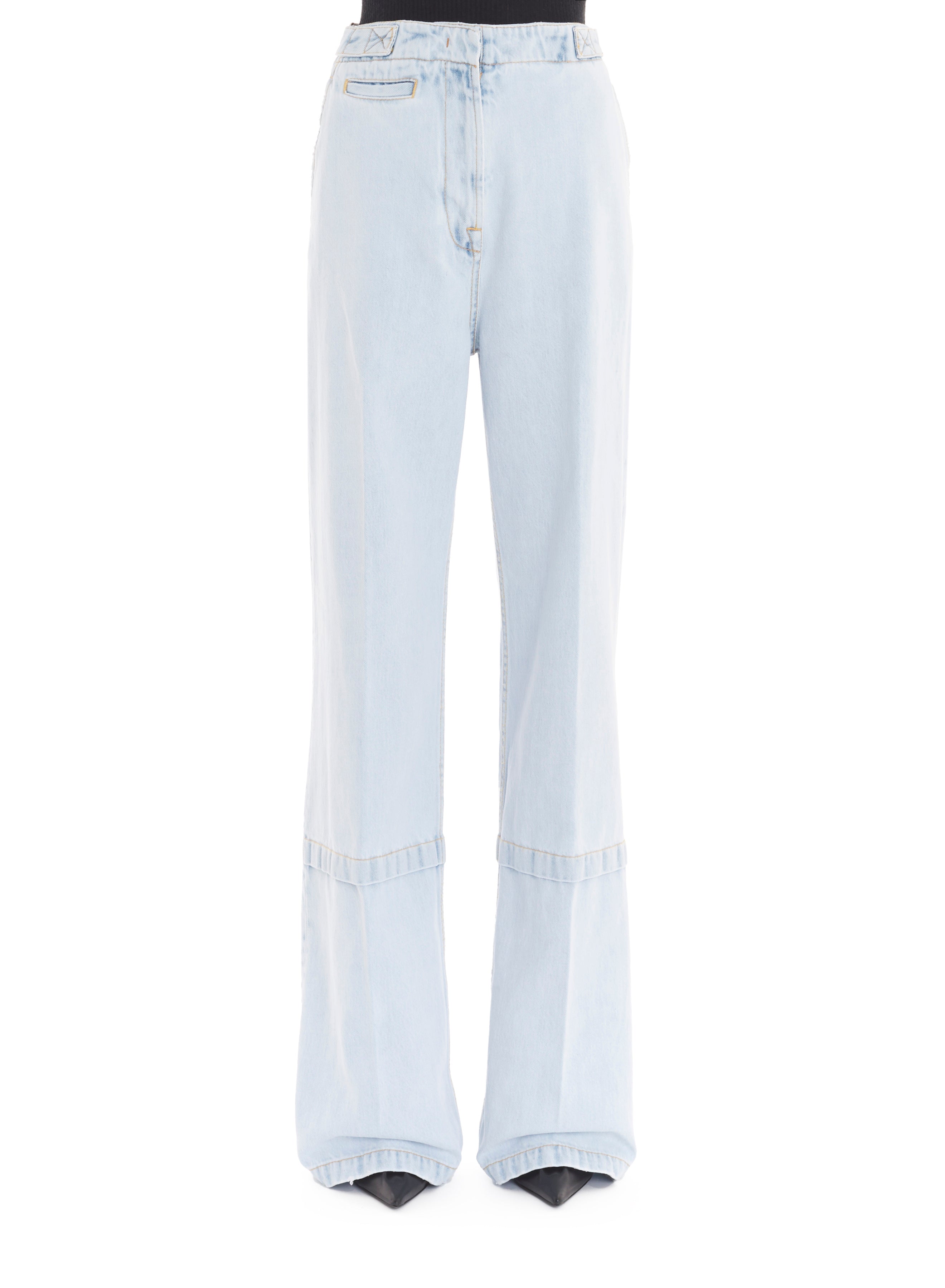 DENIM CARGO TROUSERS