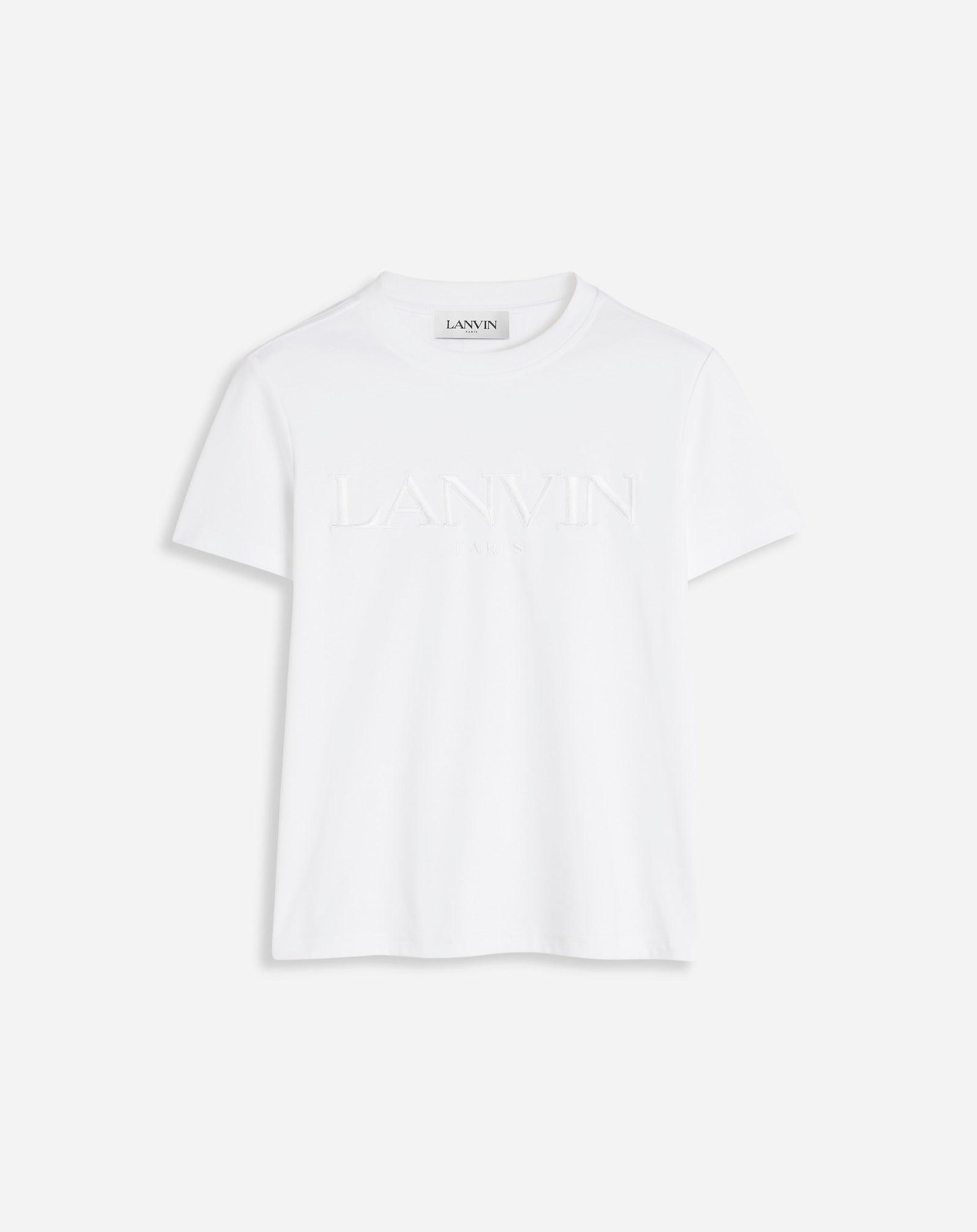 | WHITE LANVIN T-SHIRT Lanvin FIT CLASSIC EMBROIDERED OPTICAL
