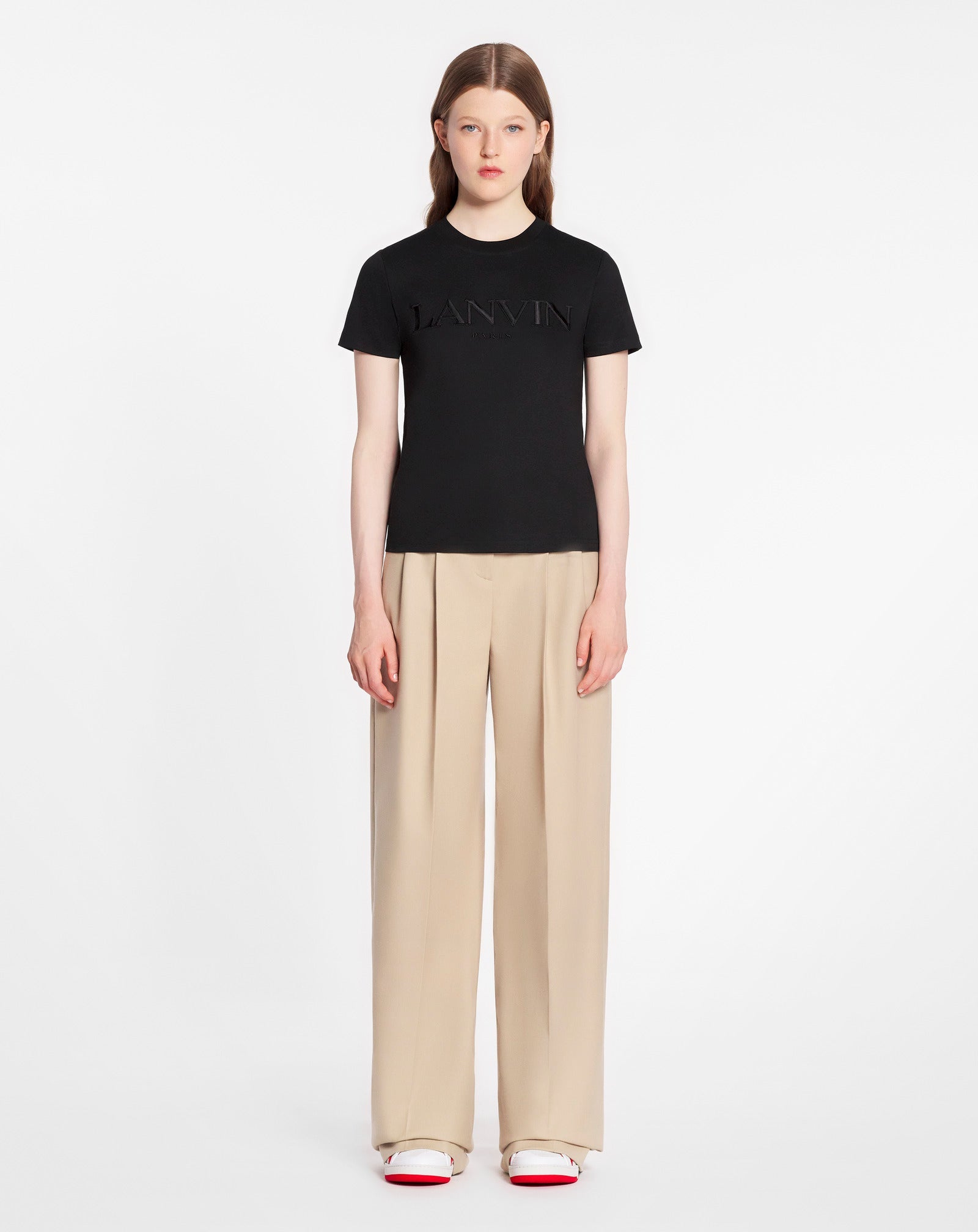 CLASSIC FIT LANVIN EMBROIDERED T-SHIRT