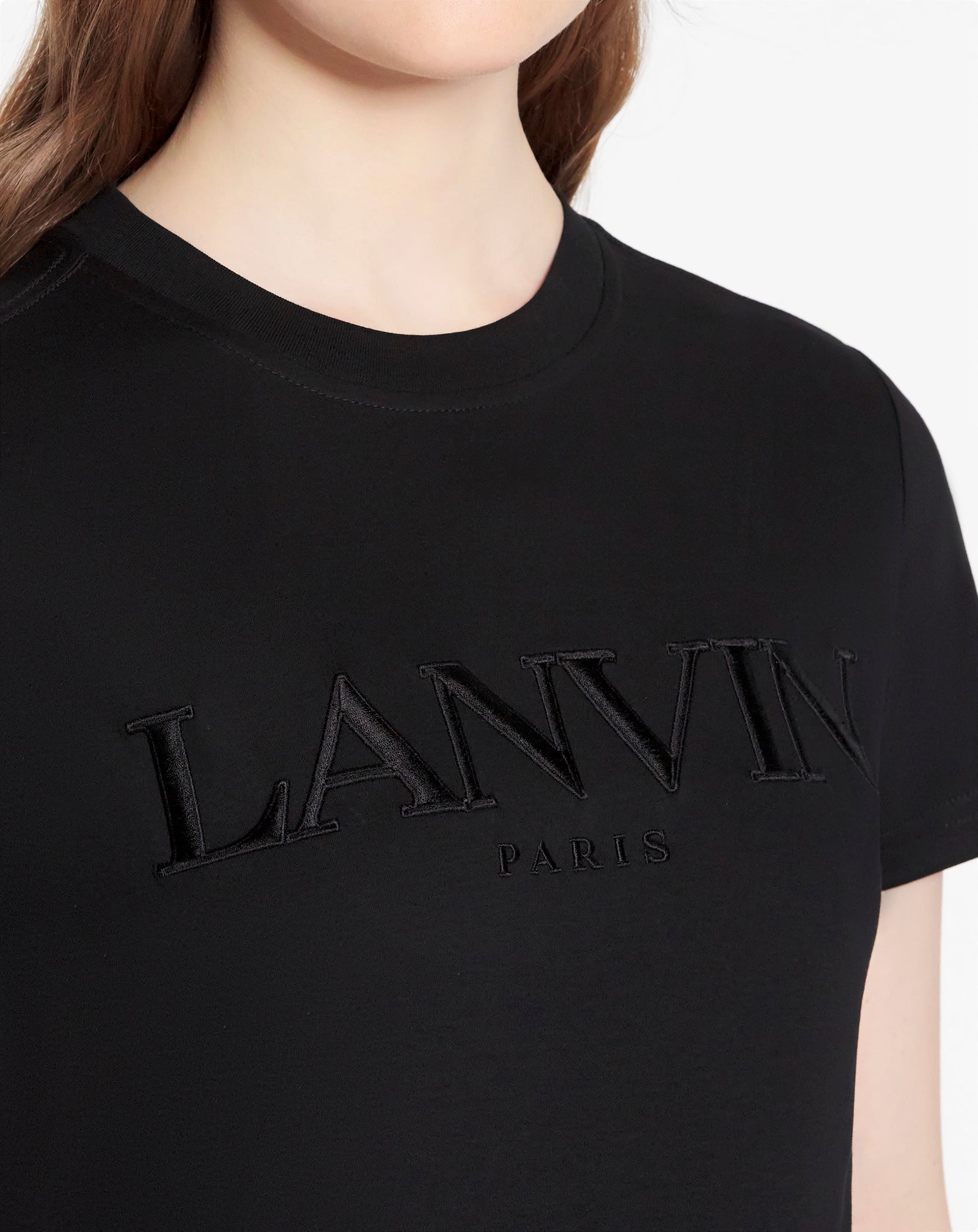 CLASSIC FIT LANVIN EMBROIDERED T-SHIRT