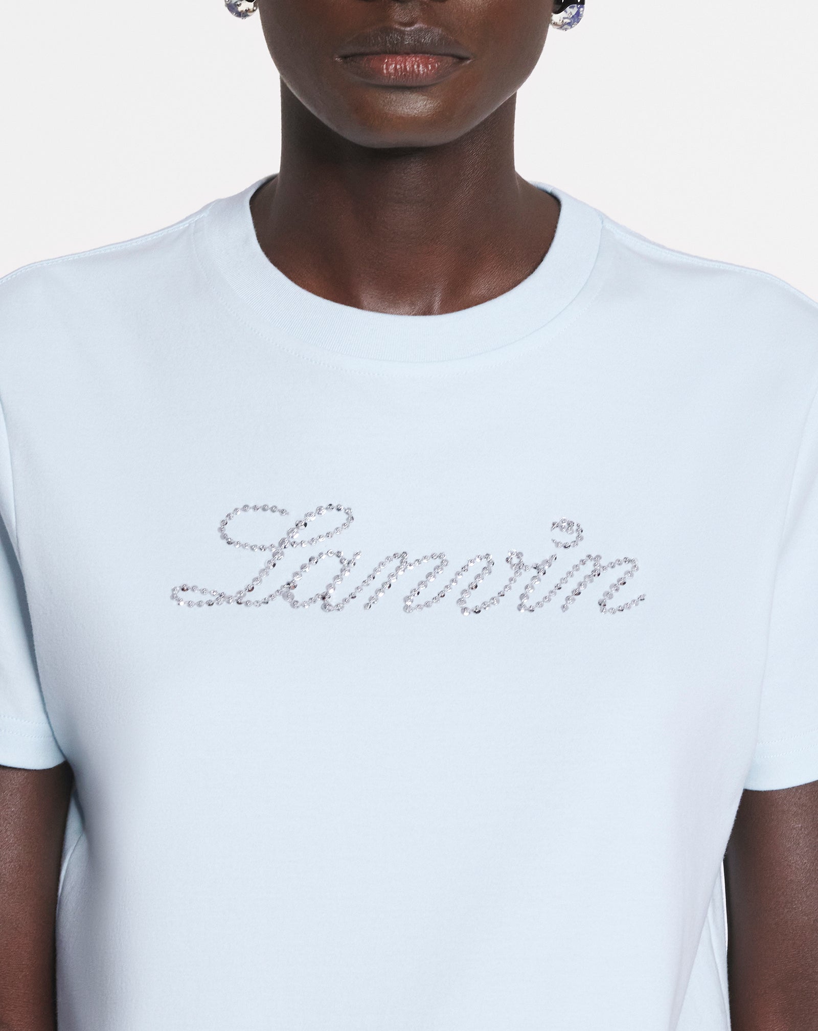 LANVIN EMBROIDERED SEQUIN T-SHIRT