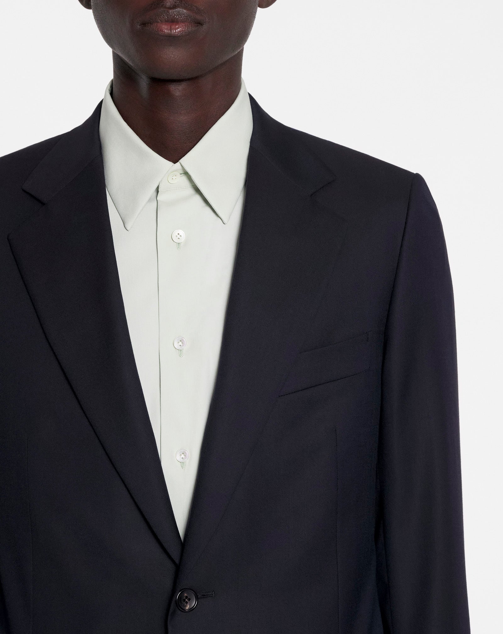 Blue Single Breasted Flap Pockets Jacket | Lanvin