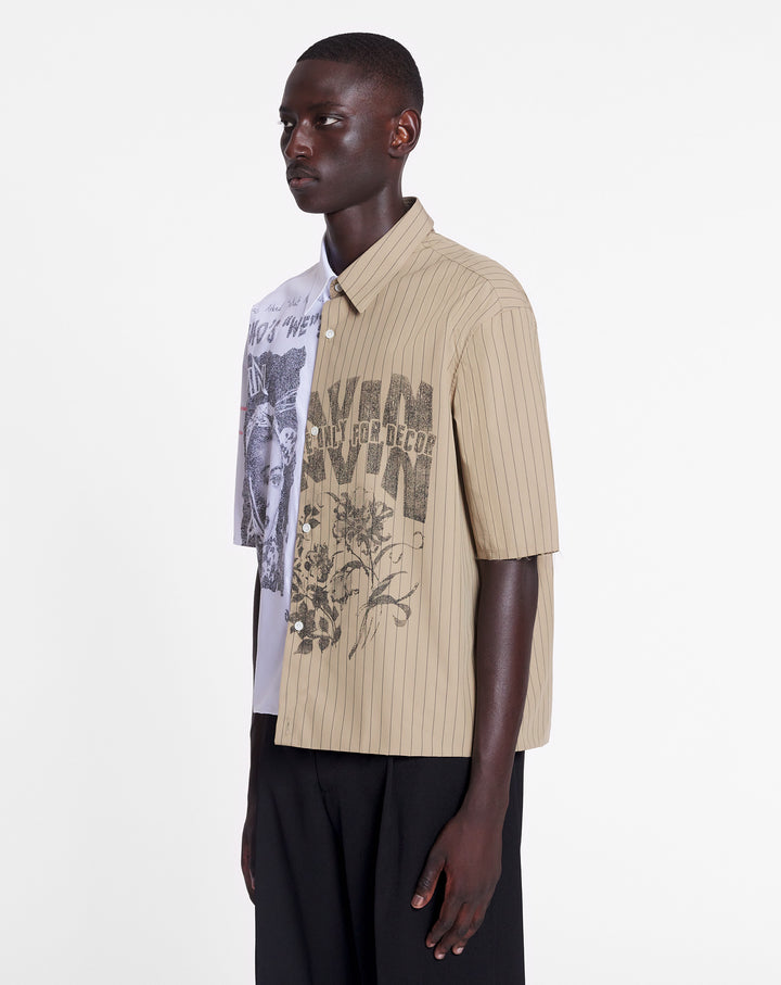 Lanvin x future asymmetrical printed shirt