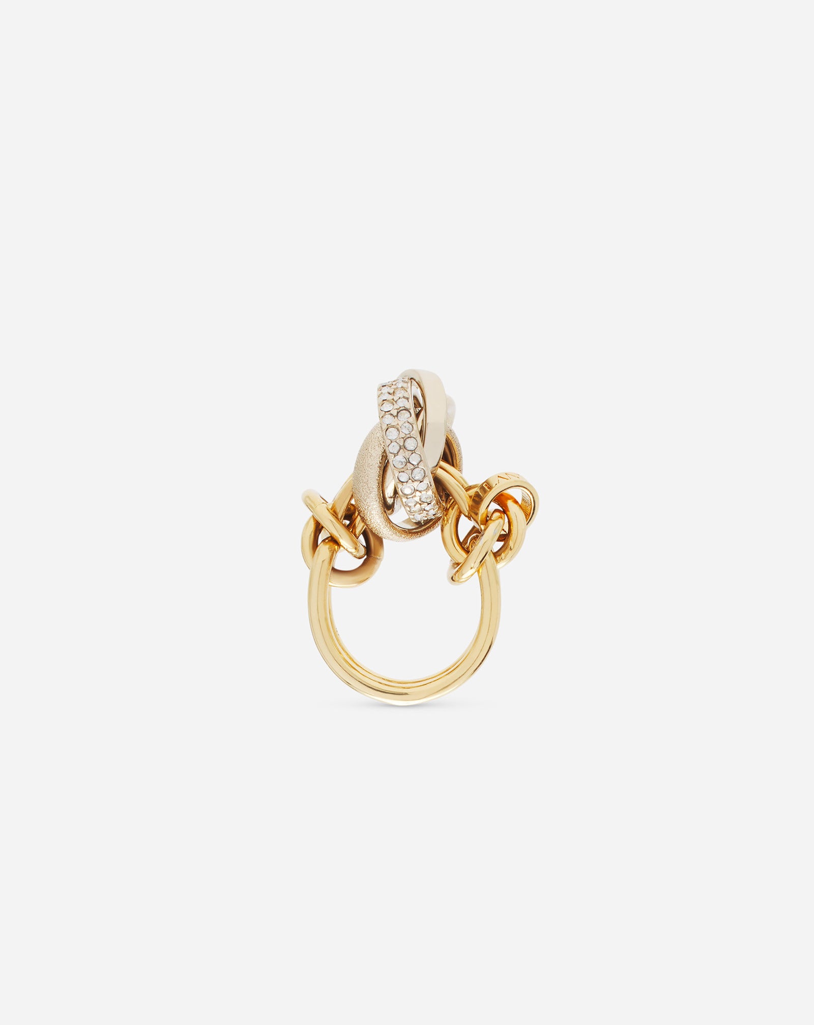 PARTITION BY LANVIN KNOT RING GOLD/CRYSTAL | Lanvin