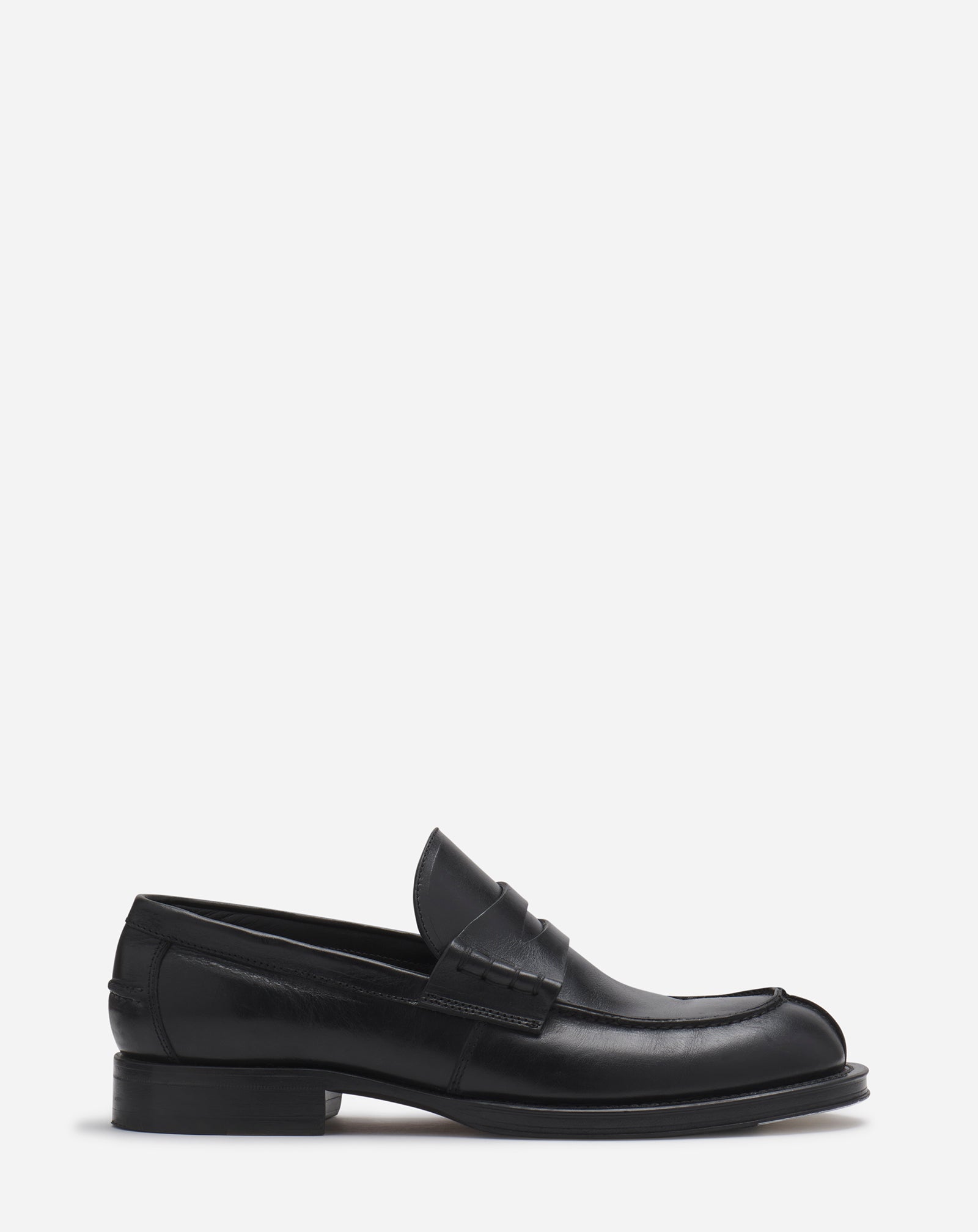 Leather medley loafers