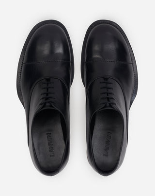 LEATHER MEDLEY OXFORD SHOES, BLACK