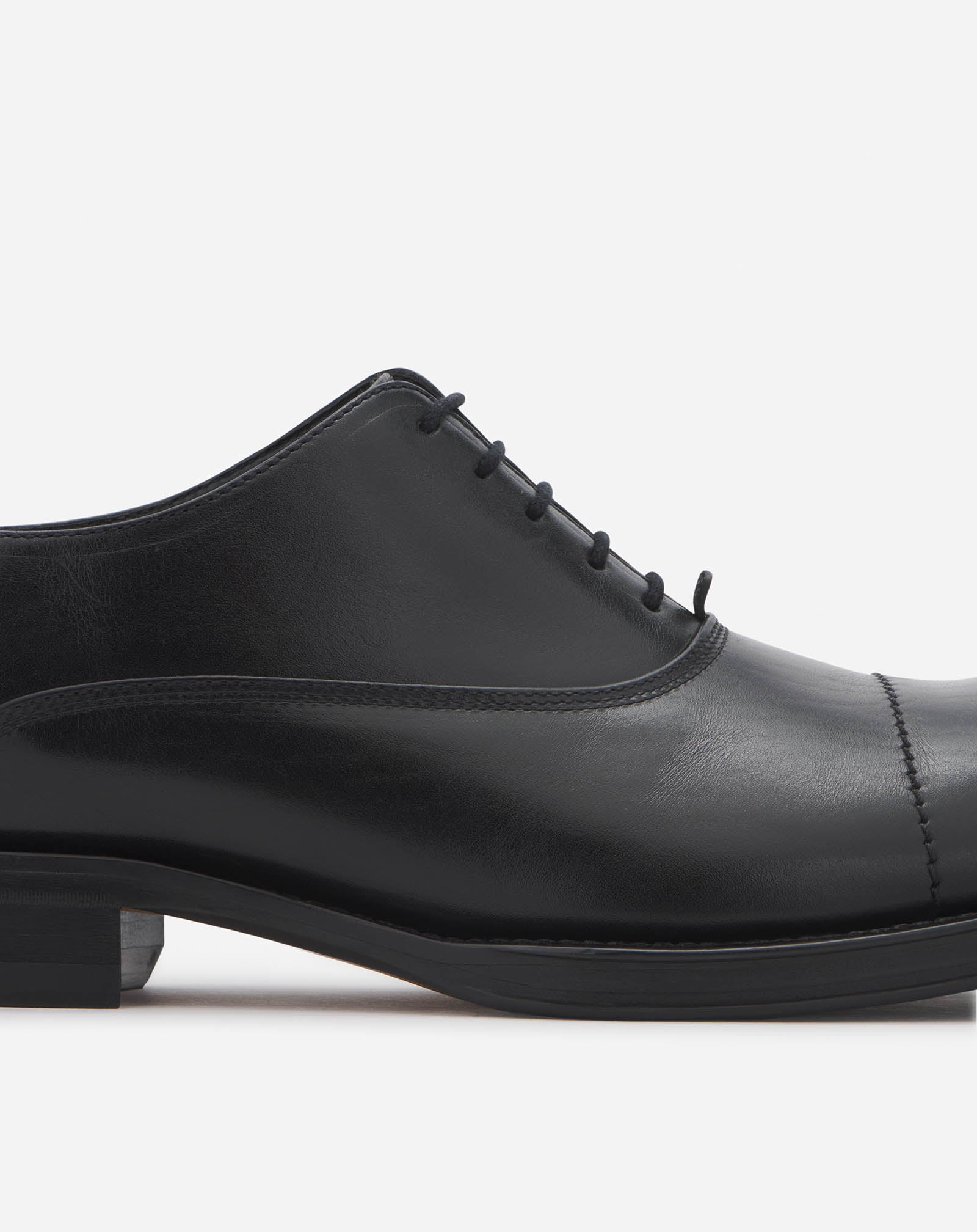 Leather medley oxford shoes