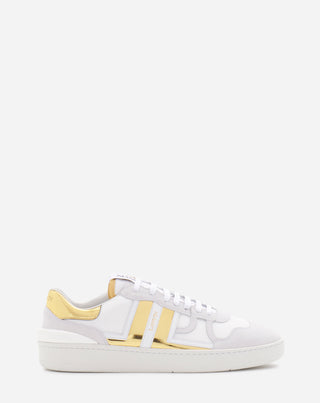 MESH CLAY SNEAKERS, WHITE/GOLD