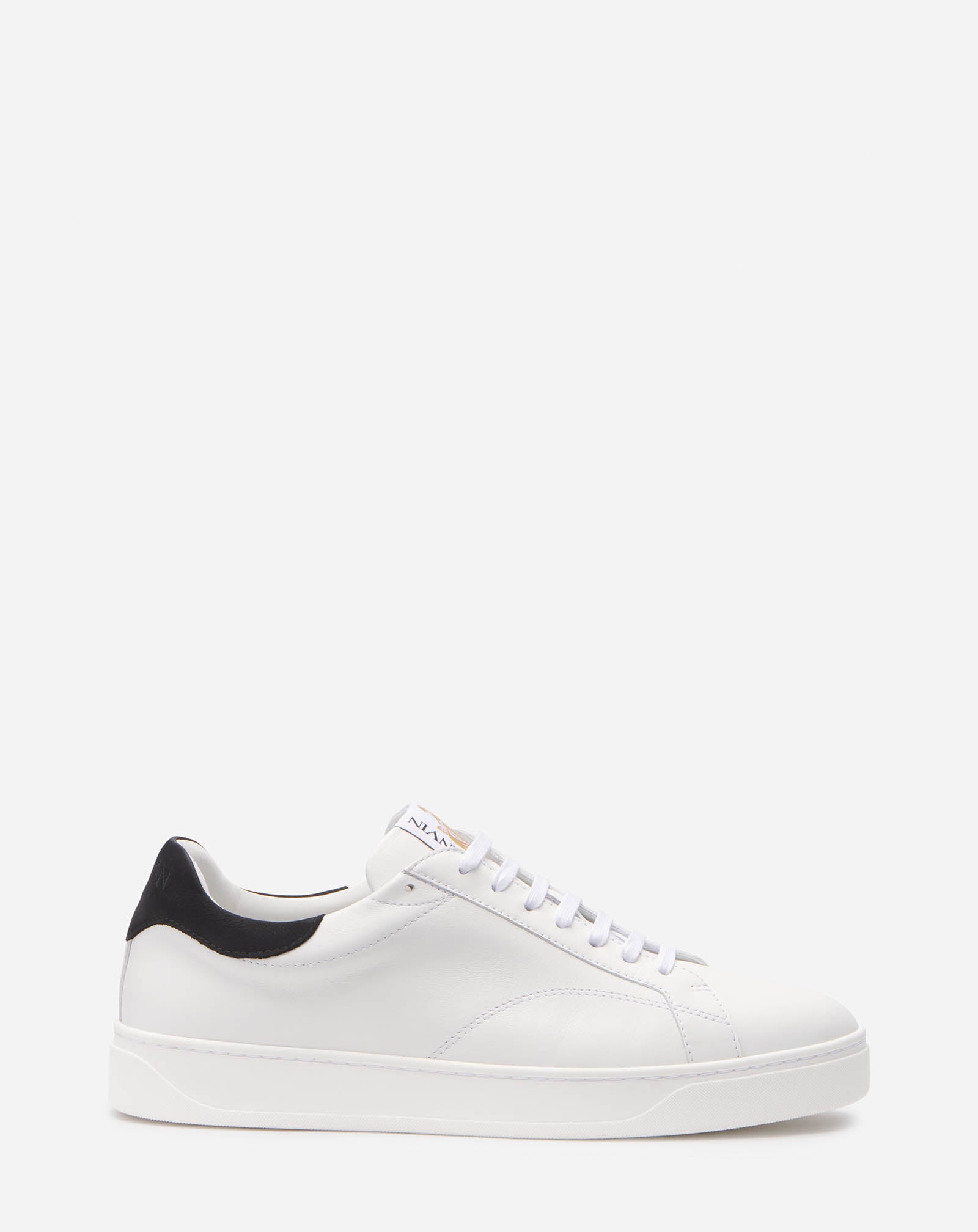 LEATHER DDB0 SNEAKERS, WHITE/BLACK